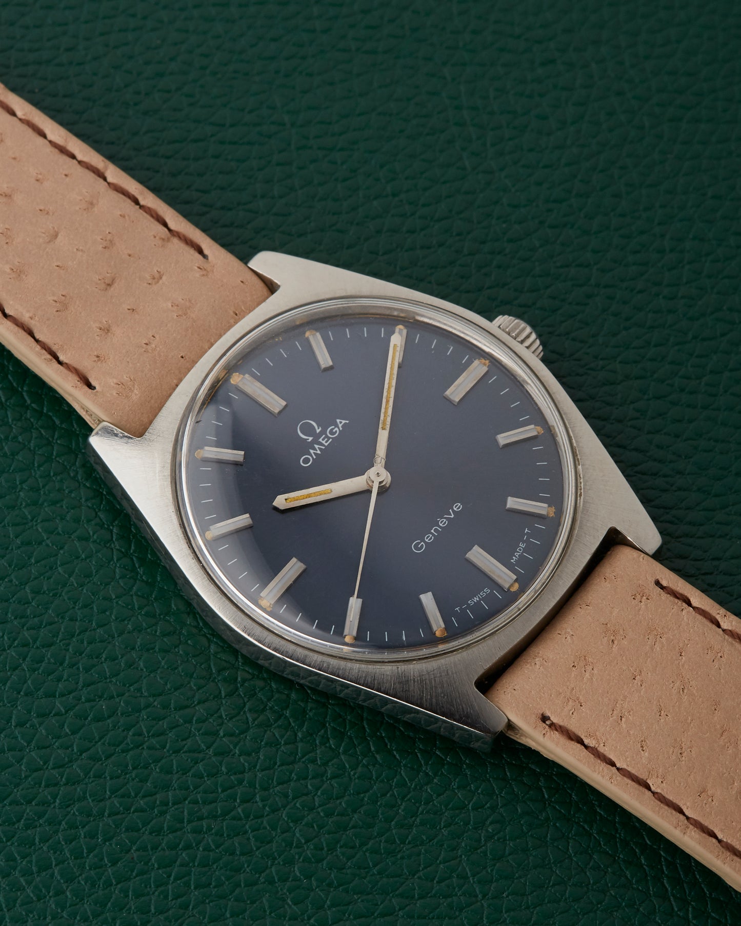 Omega Geneve 135.041 Vintage 1970 Blue Dial Serviced