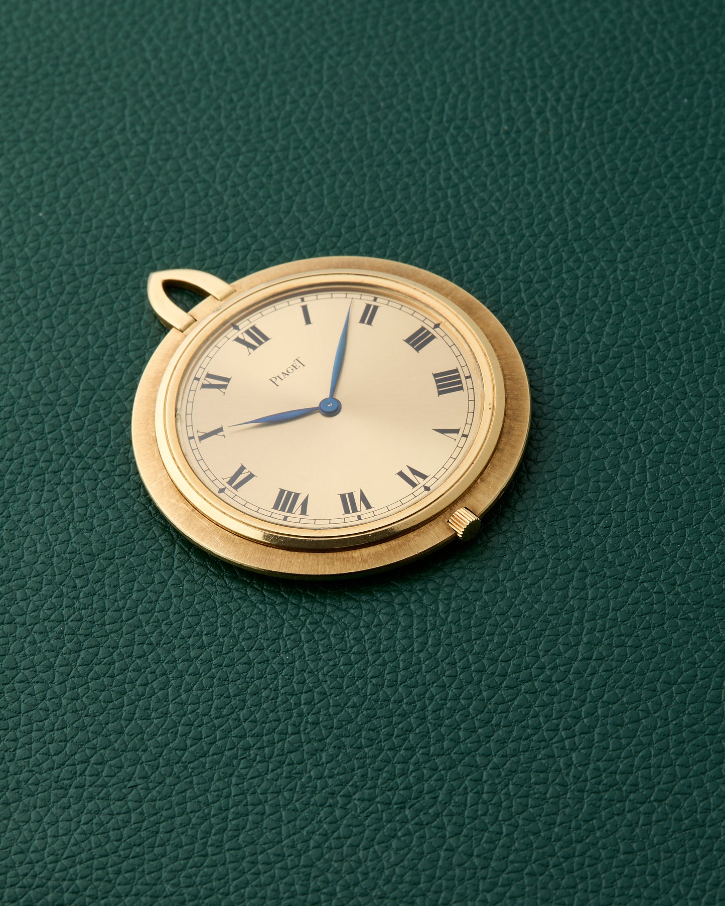 Piaget 18k Yellow Gold Roman Numerals Pocket Pendant Watch