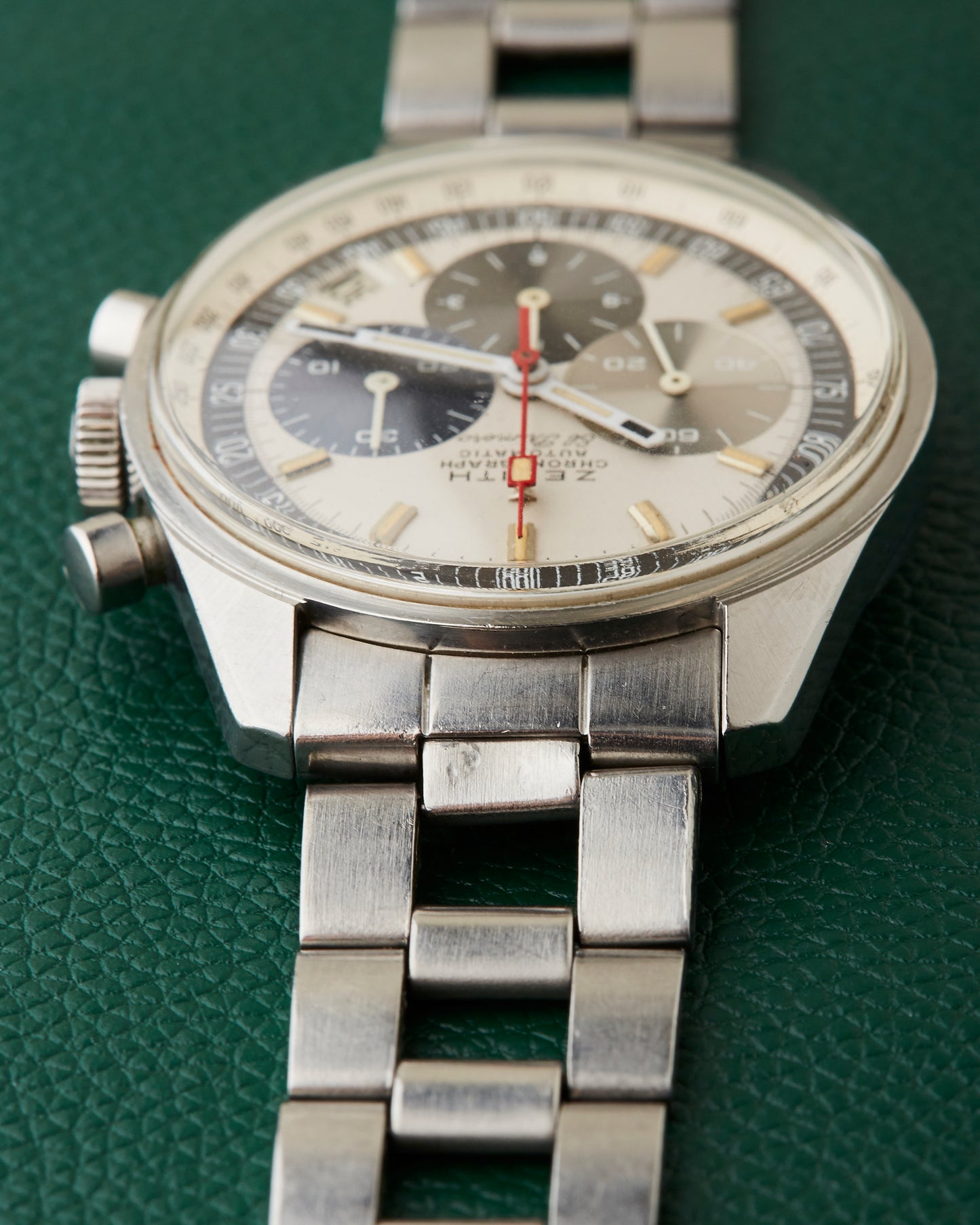 Zenith A386 MK2 Vintage El Primero Chronograph Gay Freres Ladder Bracelet