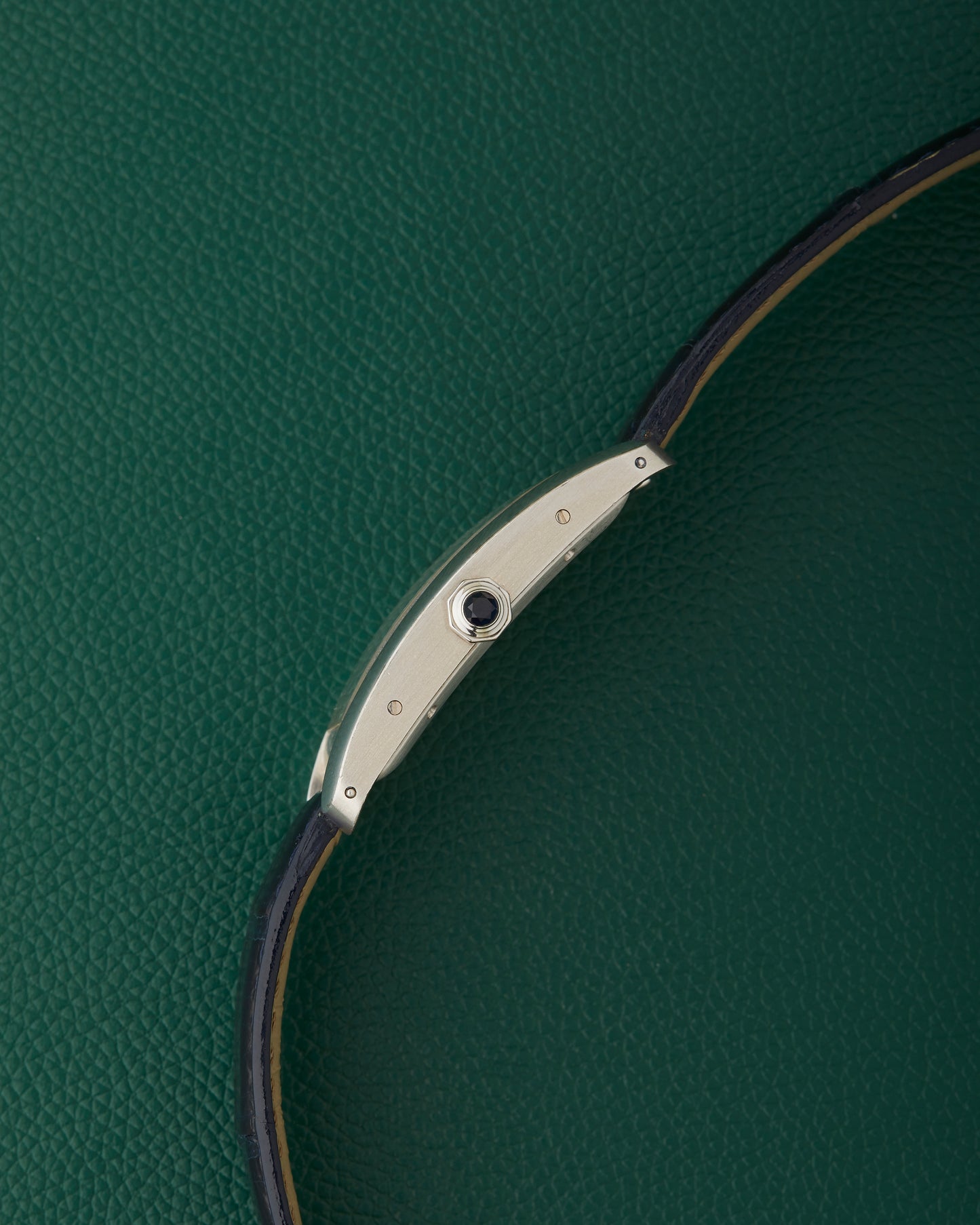Cartier Tank Americaine 1741 White Gold 18k Cartier Strap & Buckle