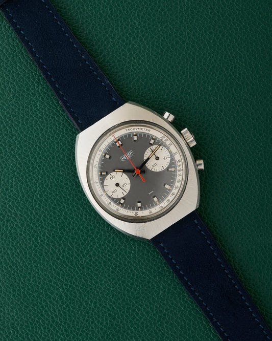 Heuer Ref.73373 Chronograph Evil Panda Grey Dial Tachymeter Vintage