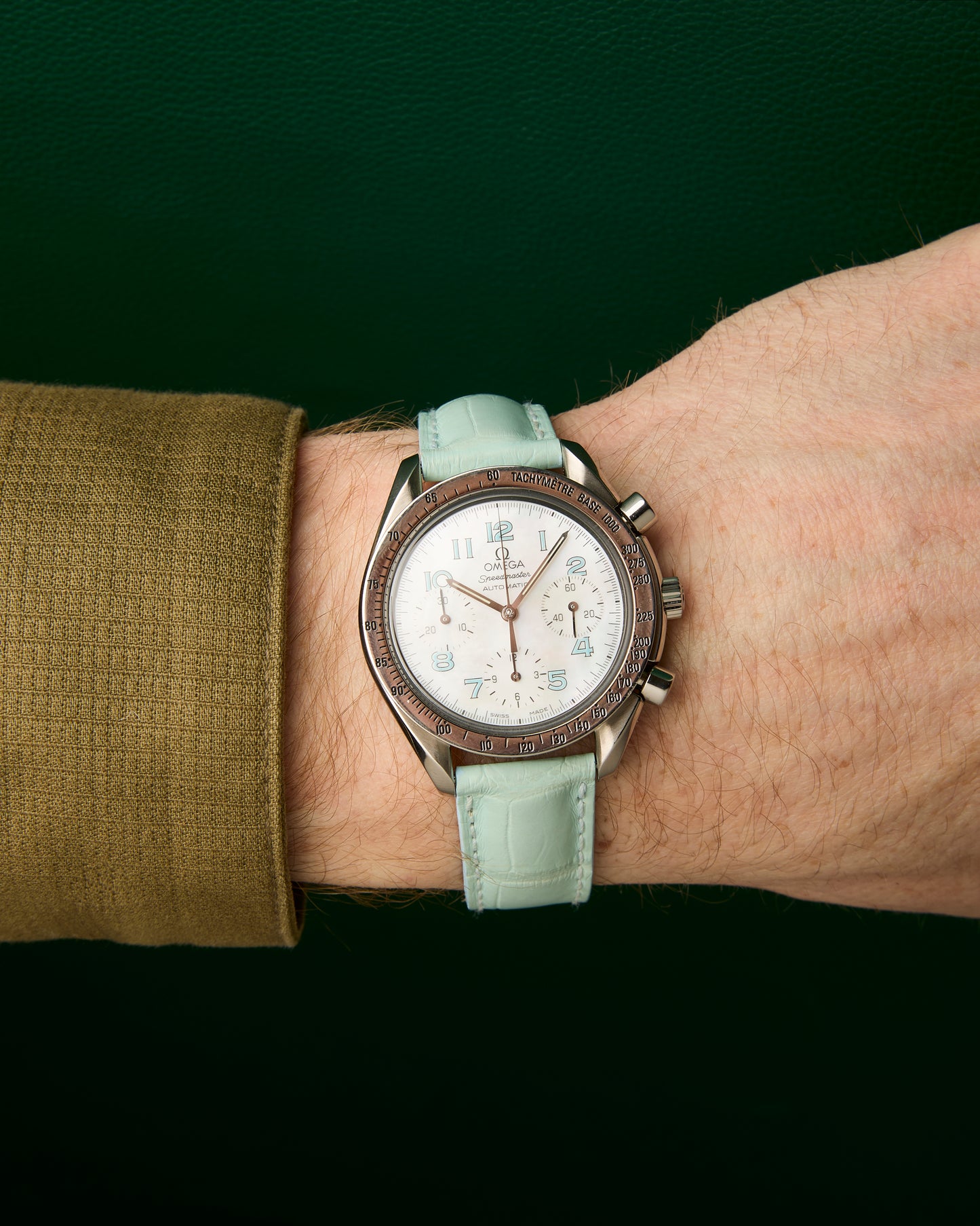 Omega Ref. 175.0041 Speedmaster Mother of Pearl Light Blue 1998