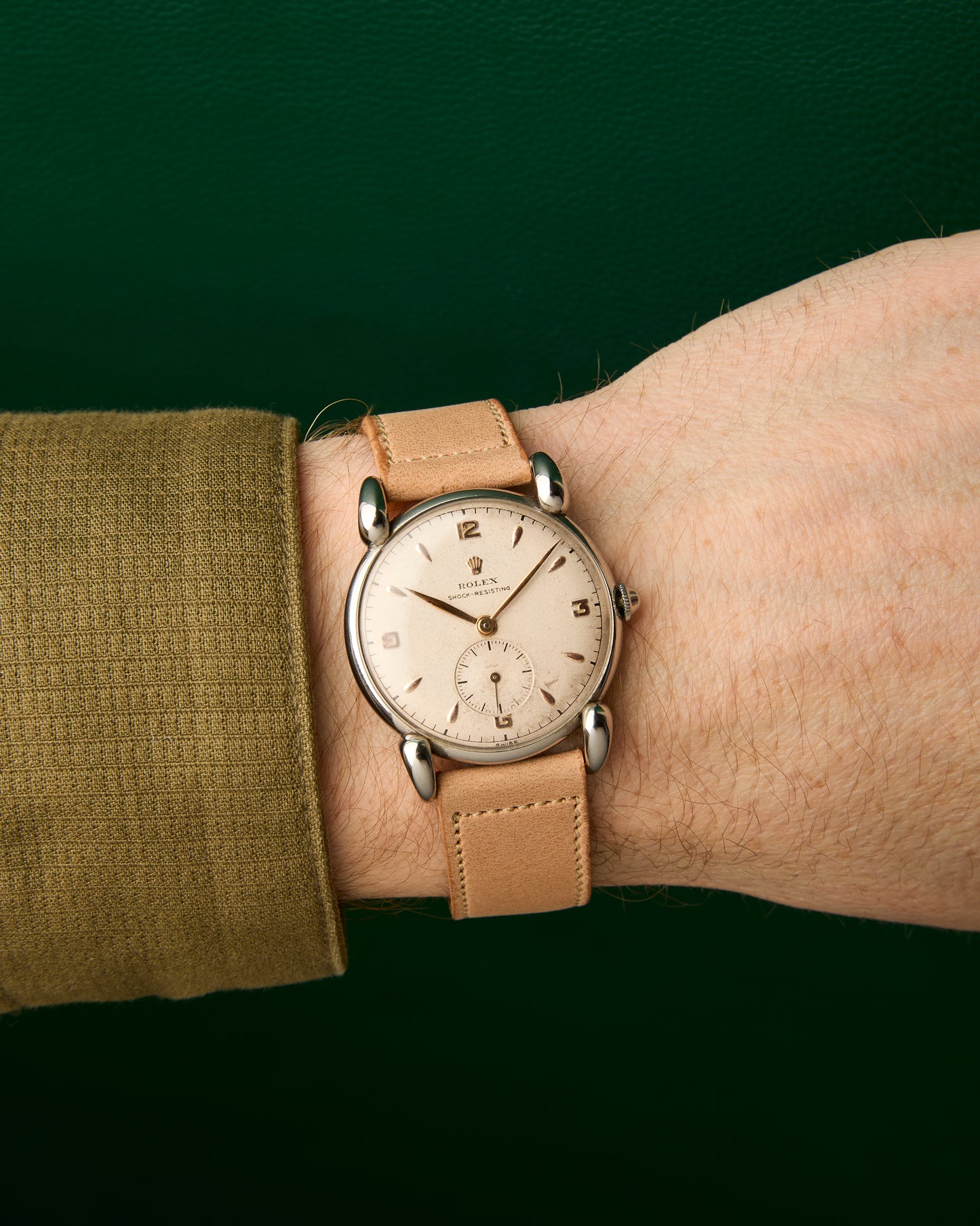 Rolex Ref. 4367 Shock Resisting Grasshopper Lugs 1944