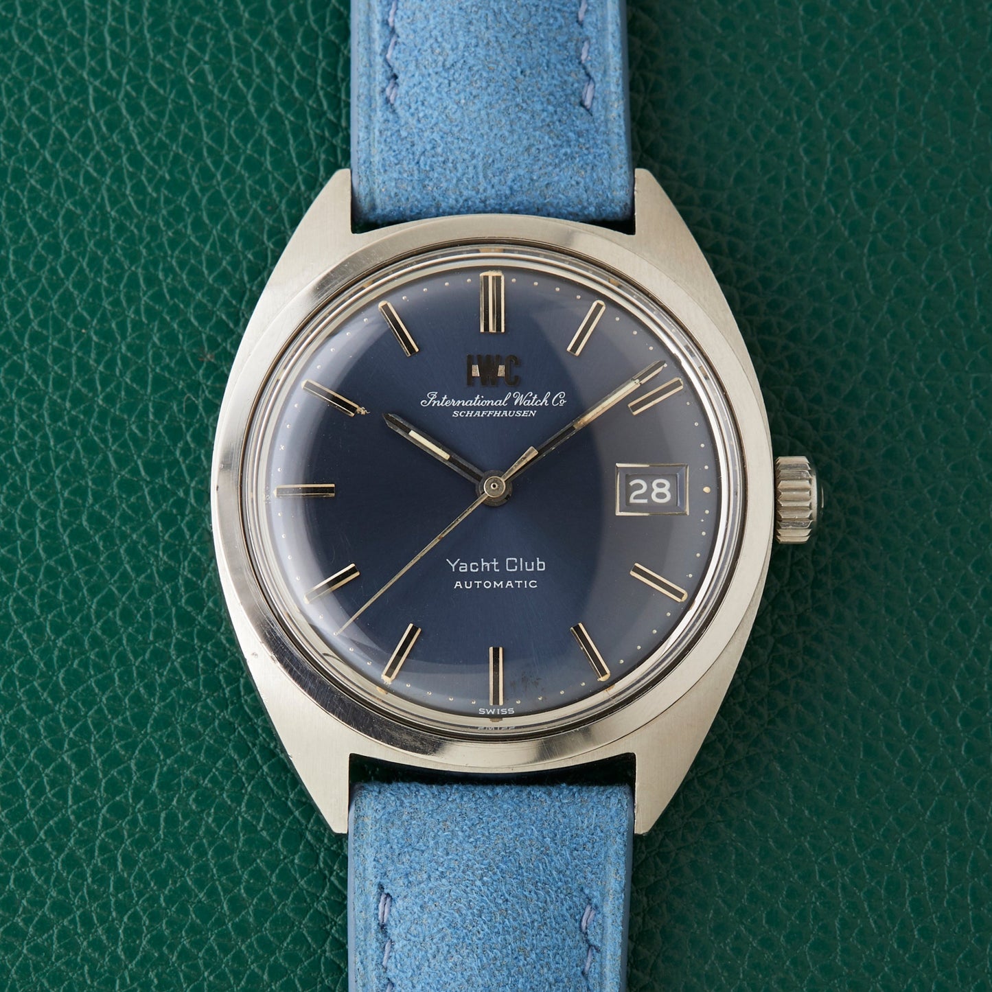 IWC Yacht Club International Watch Co R811AD Blue Dial Blue Strap