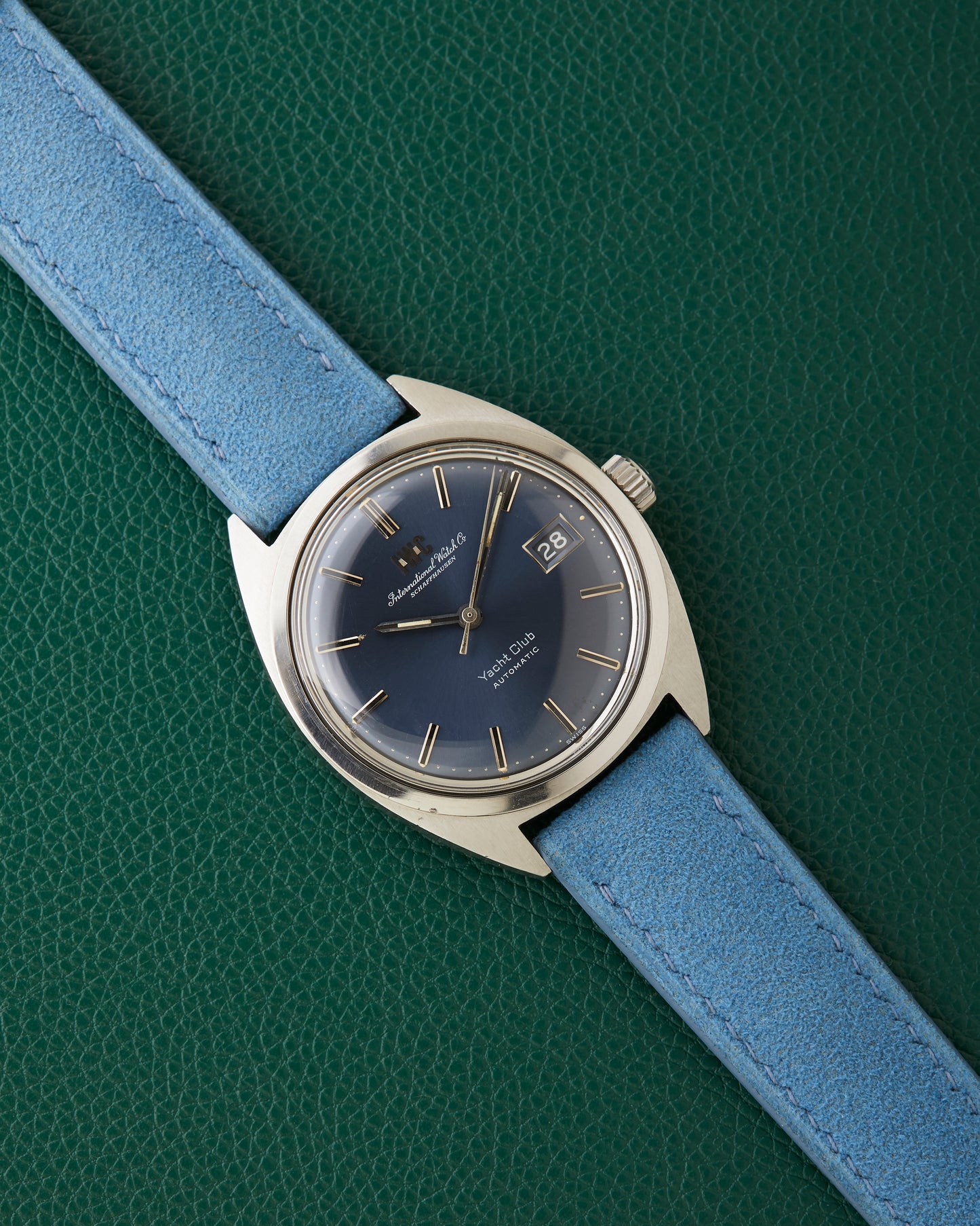 IWC Yacht Club International Watch Co R811AD Blue Dial Blue Strap