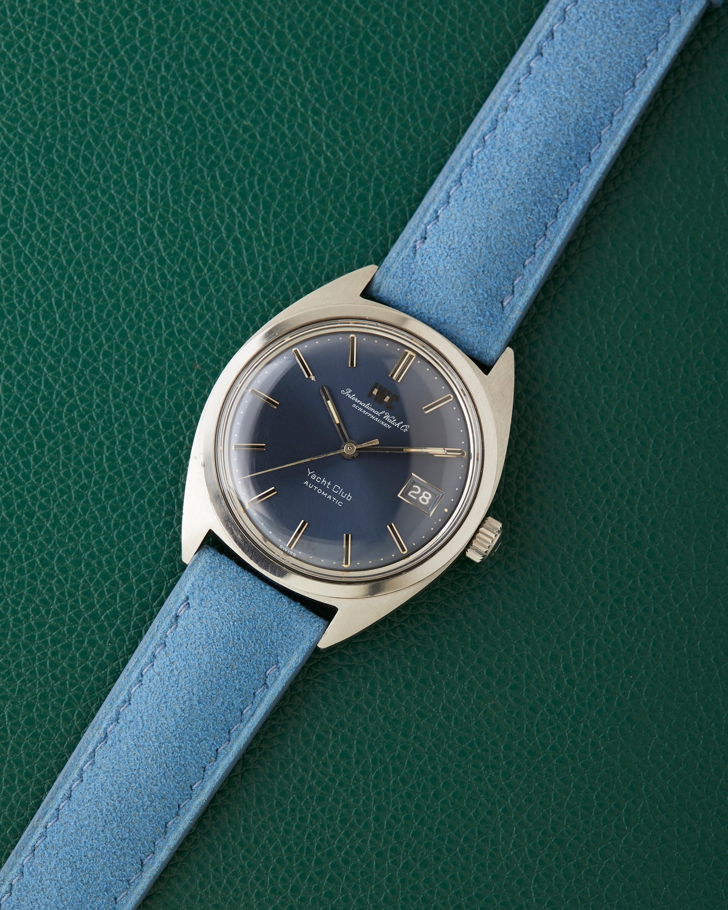 IWC Yacht Club International Watch Co R811AD Blue Dial Blue Strap