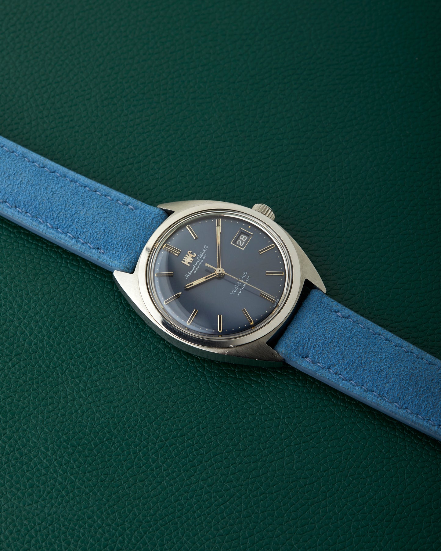 IWC Yacht Club International Watch Co R811AD Blue Dial Blue Strap