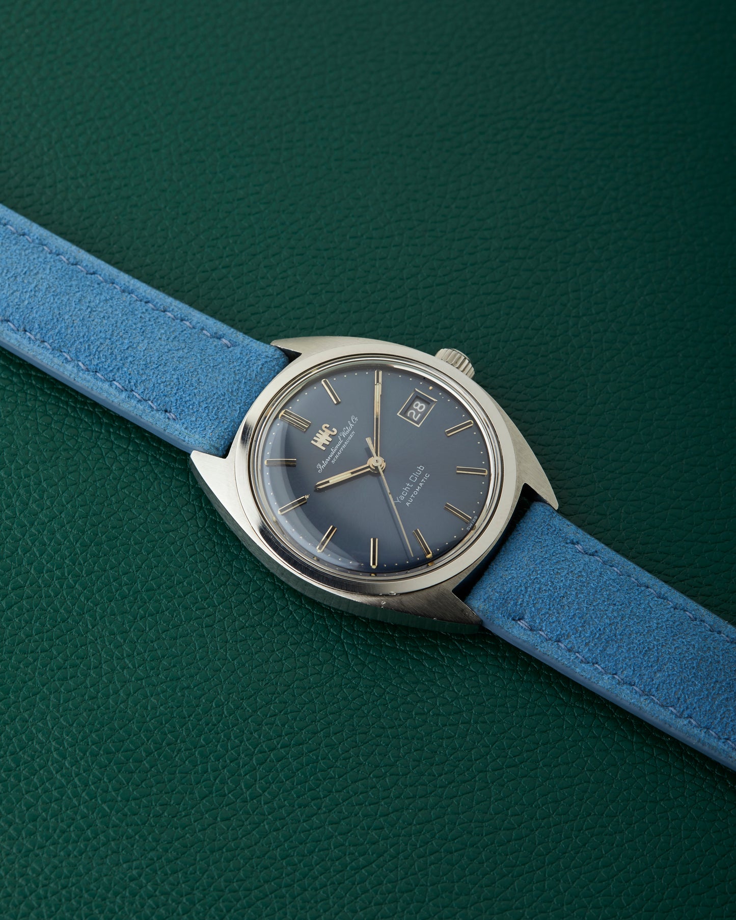 IWC Yacht Club International Watch Co R811AD Blue Dial Blue Strap