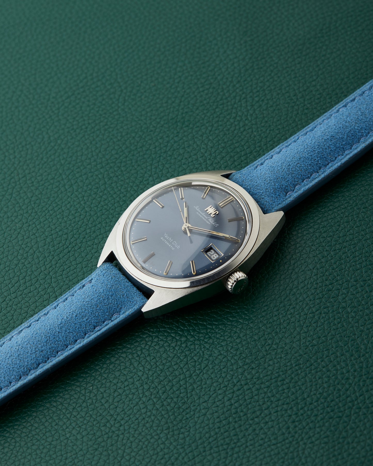 IWC Yacht Club International Watch Co R811AD Blue Dial Blue Strap