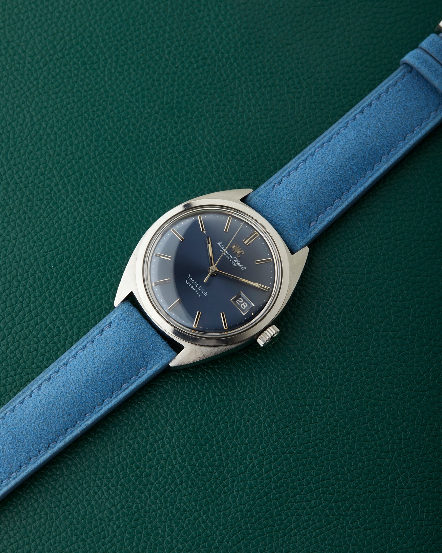 IWC Yacht Club International Watch Co R811AD Blue Dial Blue Strap