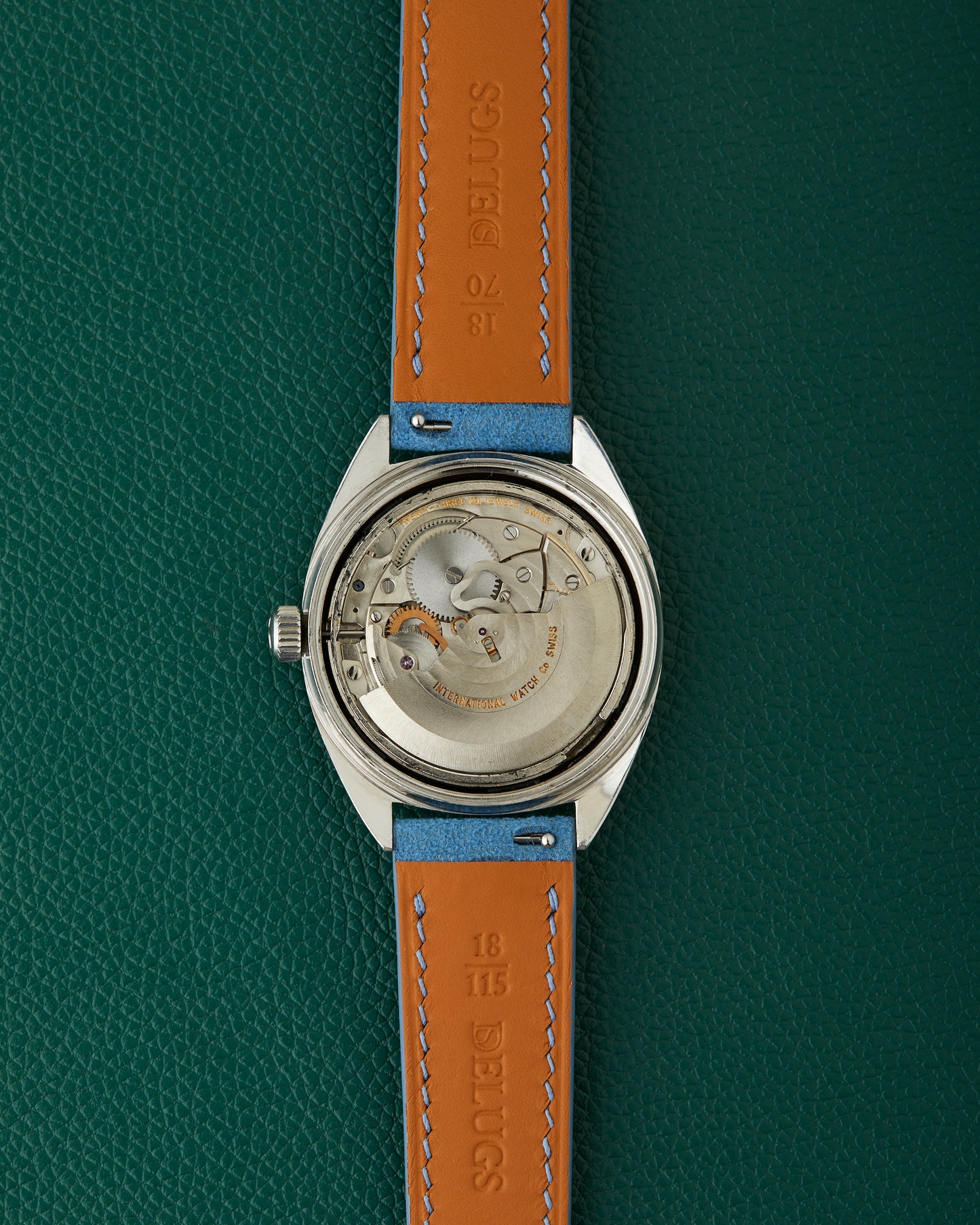 IWC Yacht Club International Watch Co R811AD Blue Dial Blue Strap