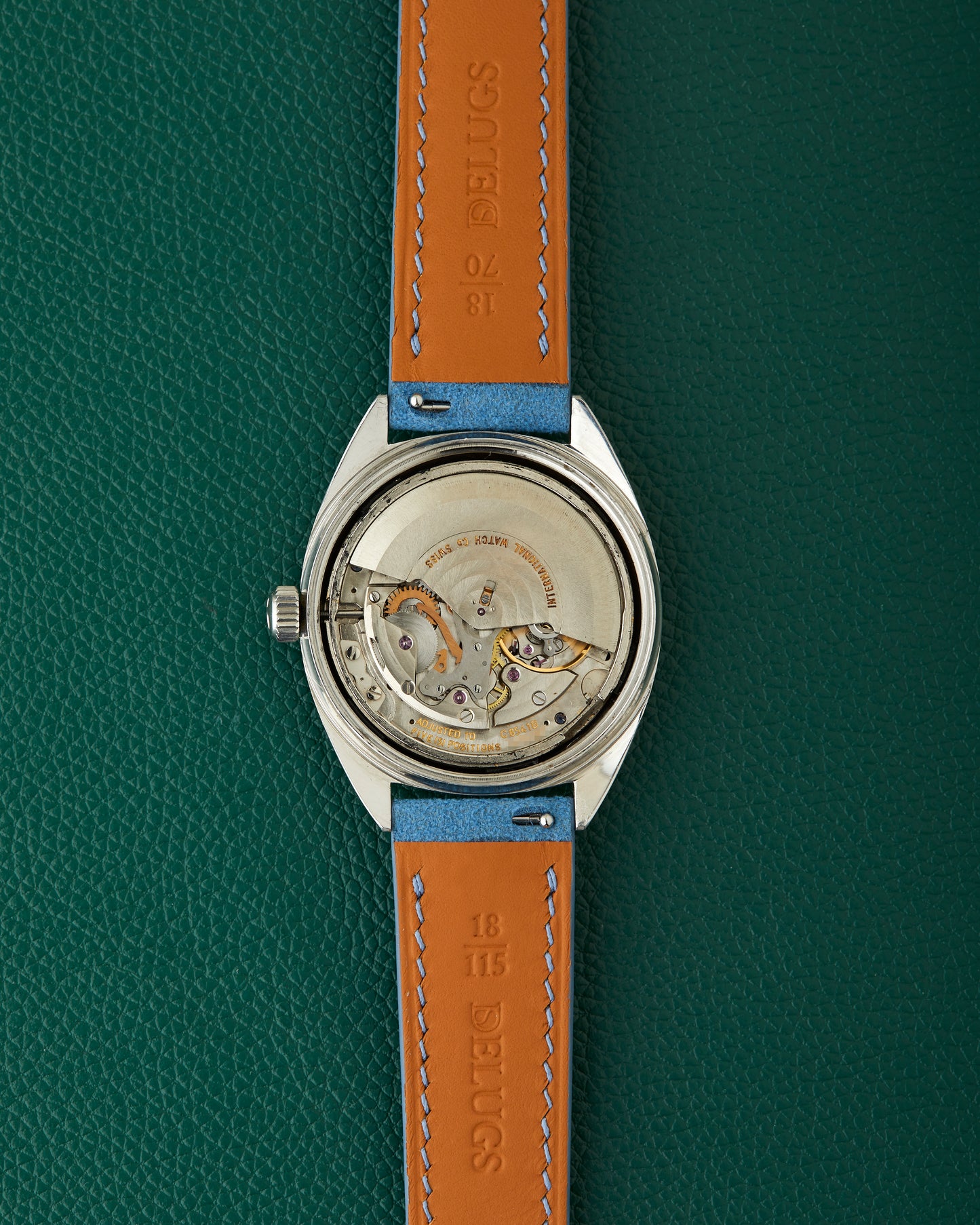 IWC Yacht Club International Watch Co R811AD Blue Dial Blue Strap