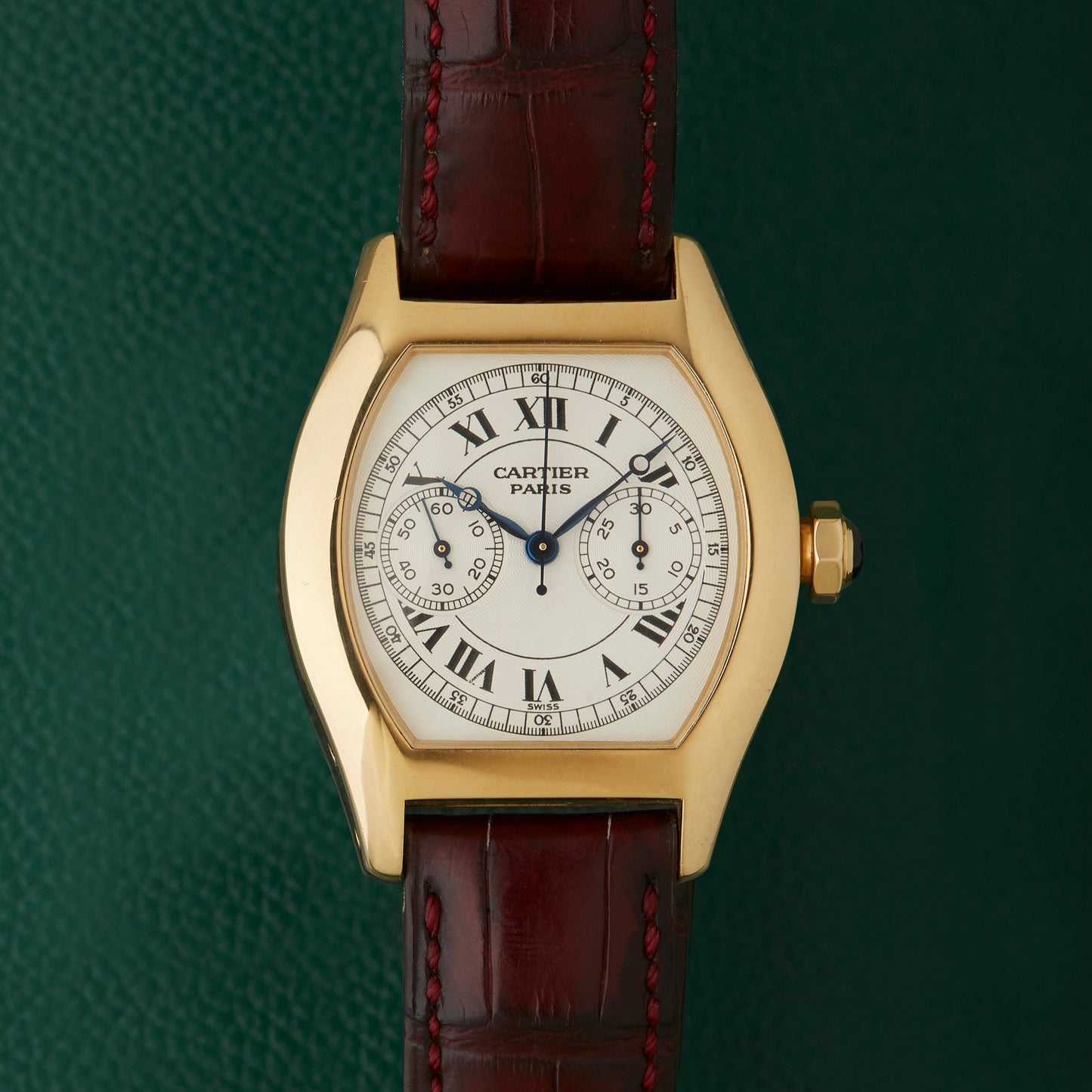 Cartier Tortue Monopoussoir CPCP 2356 Monopusher 18K Yellow Gold