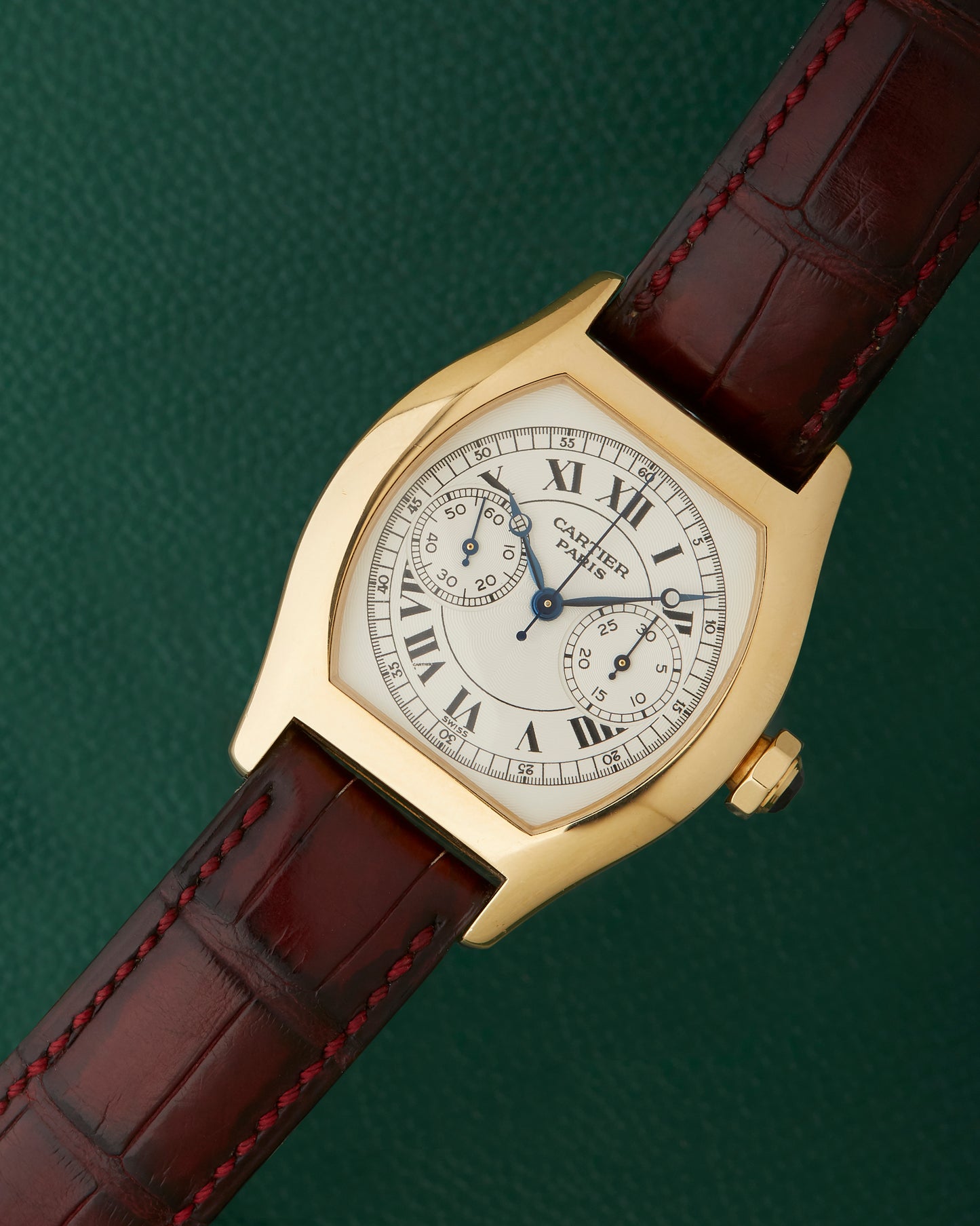 Cartier Tortue Monopoussoir CPCP 2356 Monopusher 18K Yellow Gold