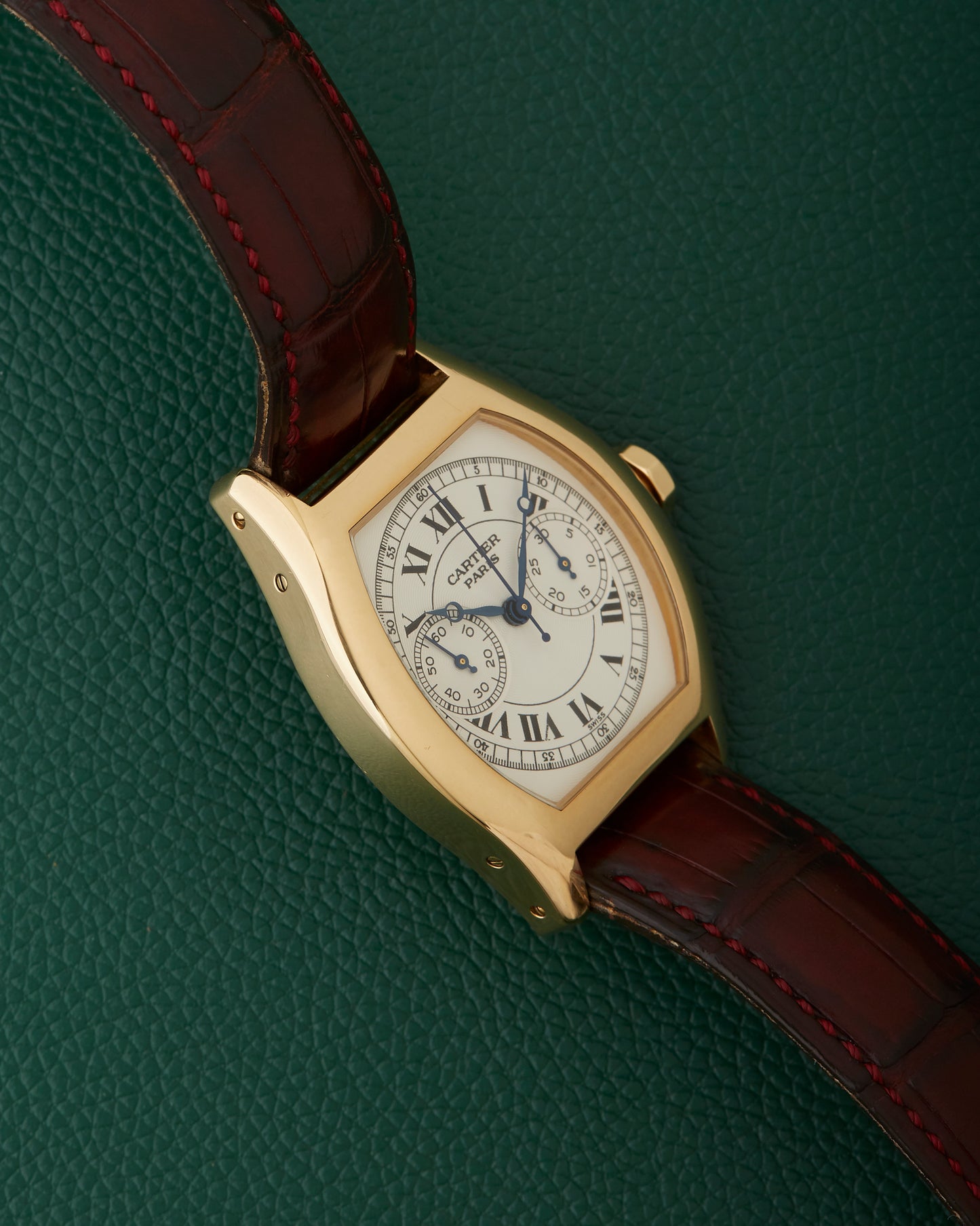 Cartier Tortue Monopoussoir CPCP 2356 Monopusher 18K Yellow Gold