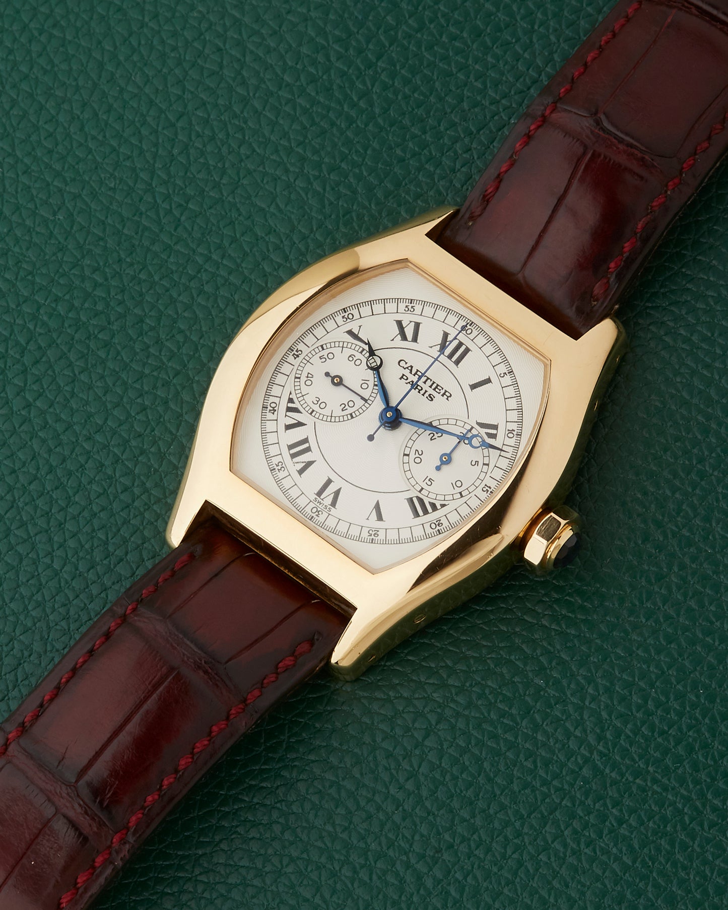 Cartier Tortue Monopoussoir CPCP 2356 Monopusher 18K Yellow Gold