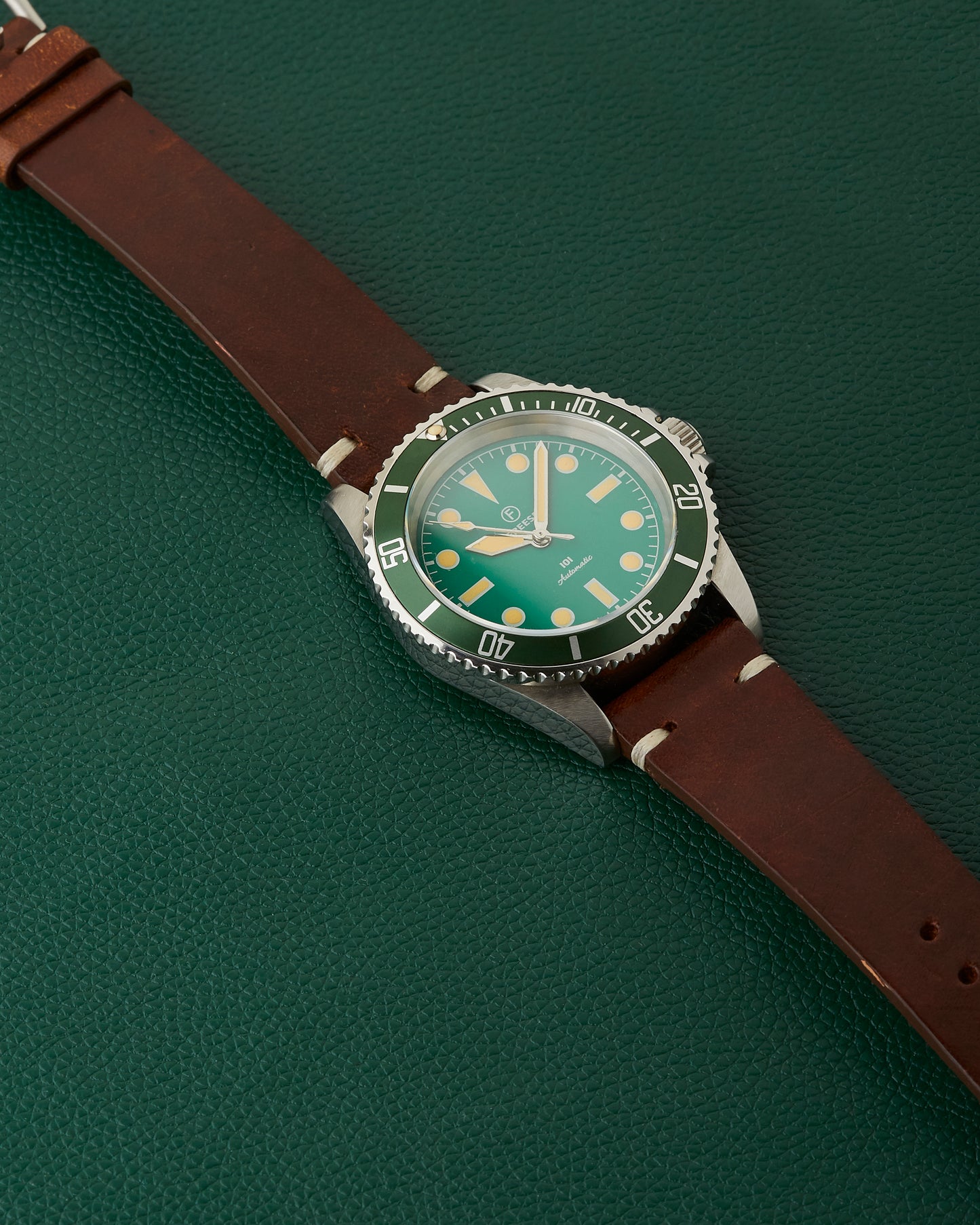 Freese 101 Green Dial Green Bezel Automatic Simon Freese Watch