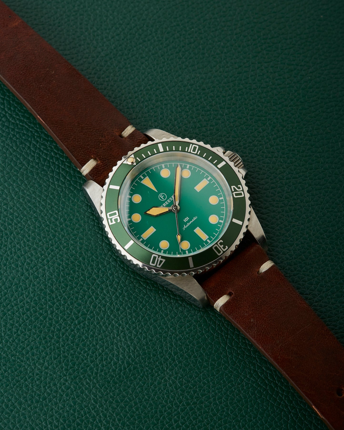 Freese 101 Green Dial Green Bezel Automatic Simon Freese Watch