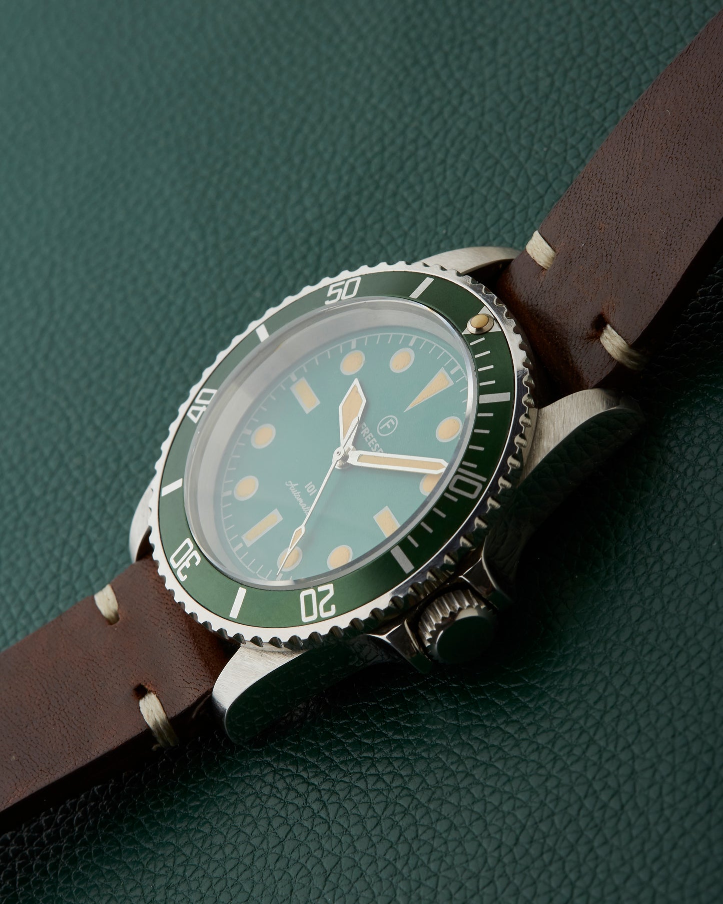 Freese 101 Green Dial Green Bezel Automatic Simon Freese Watch