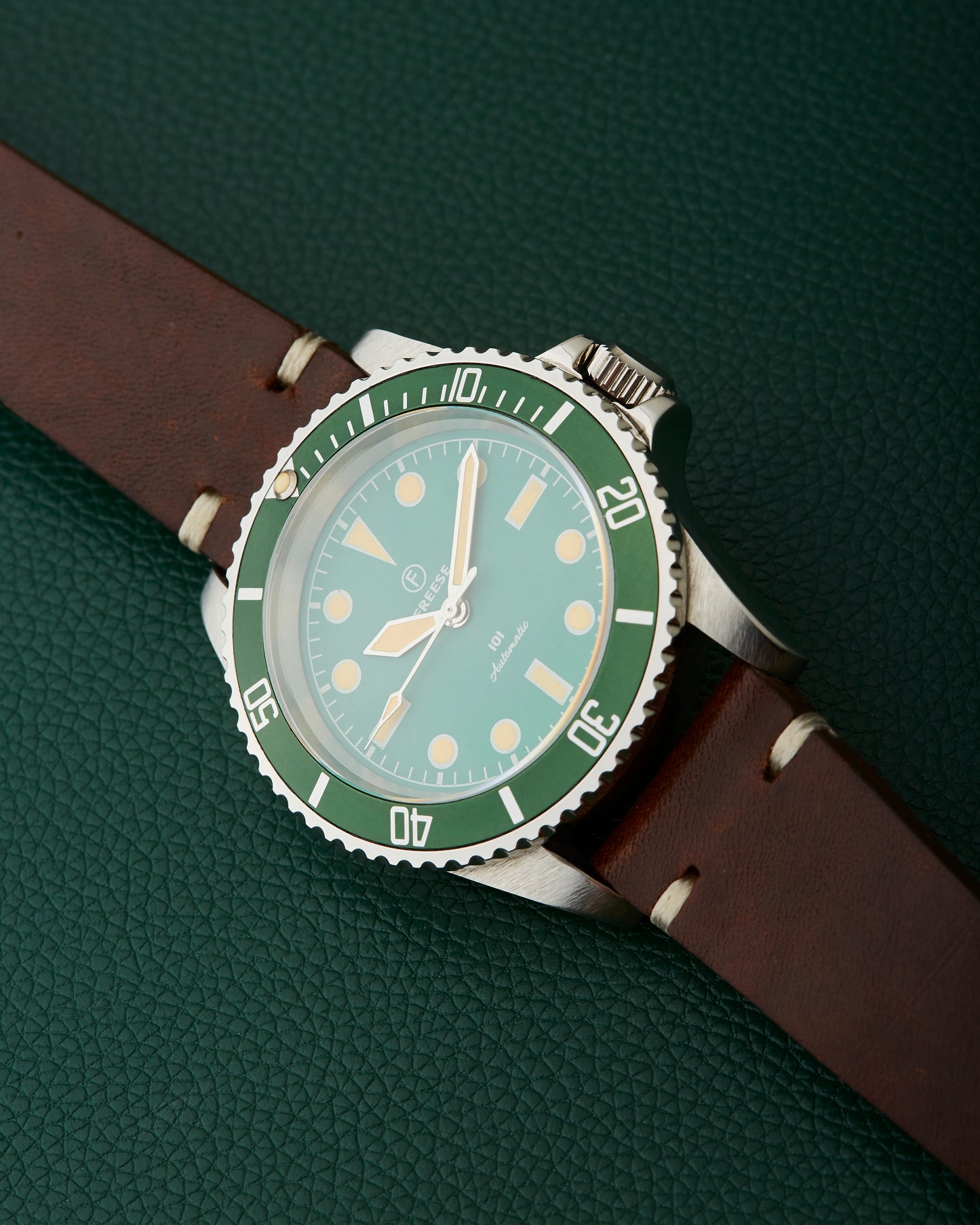 Freese 101 Green Dial Green Bezel Automatic Simon Freese Watch