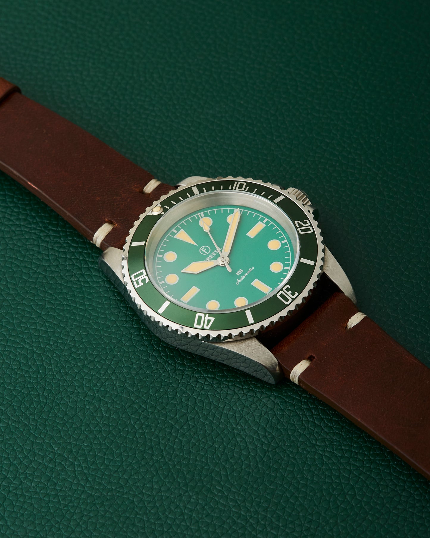 Freese 101 Green Dial Green Bezel Automatic Simon Freese Watch