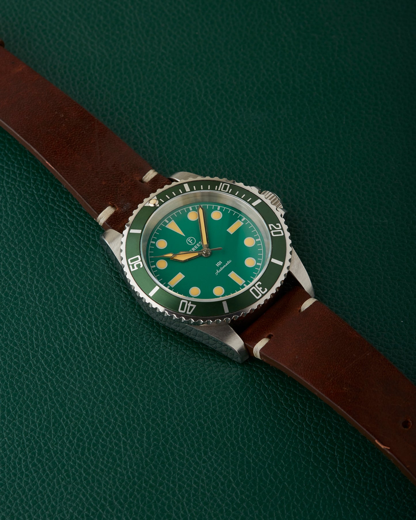 Freese 101 Green Dial Green Bezel Automatic Simon Freese Watch