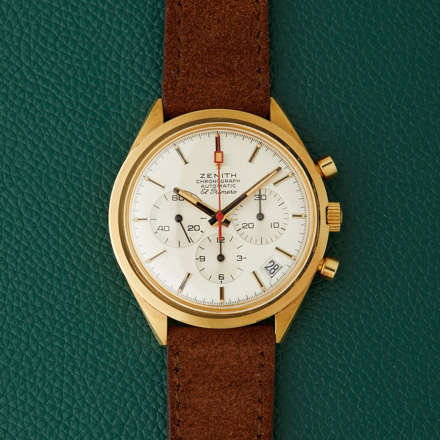 Zenith G583 El Primero 18k Yellow Gold New Old Stock NOS