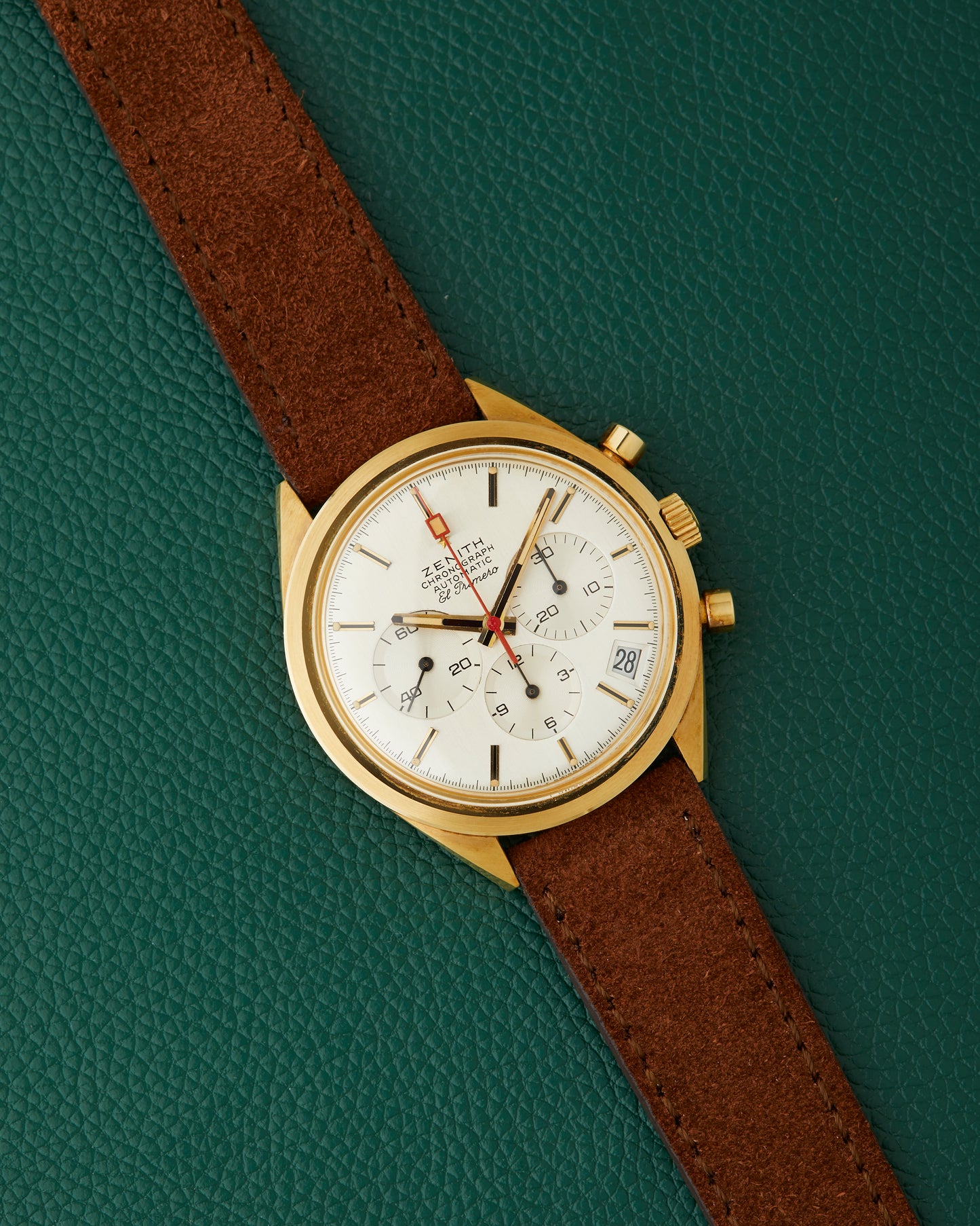 Zenith G583 El Primero 18k Yellow Gold New Old Stock NOS