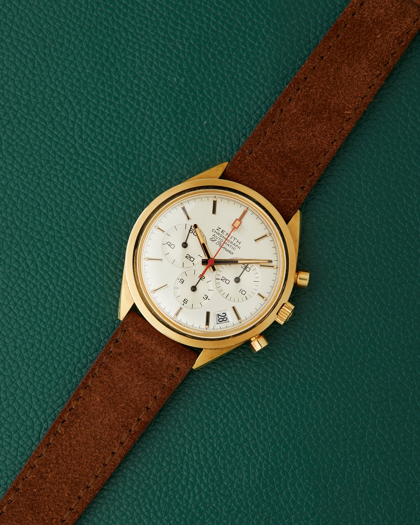 Zenith G583 El Primero 18k Yellow Gold New Old Stock NOS