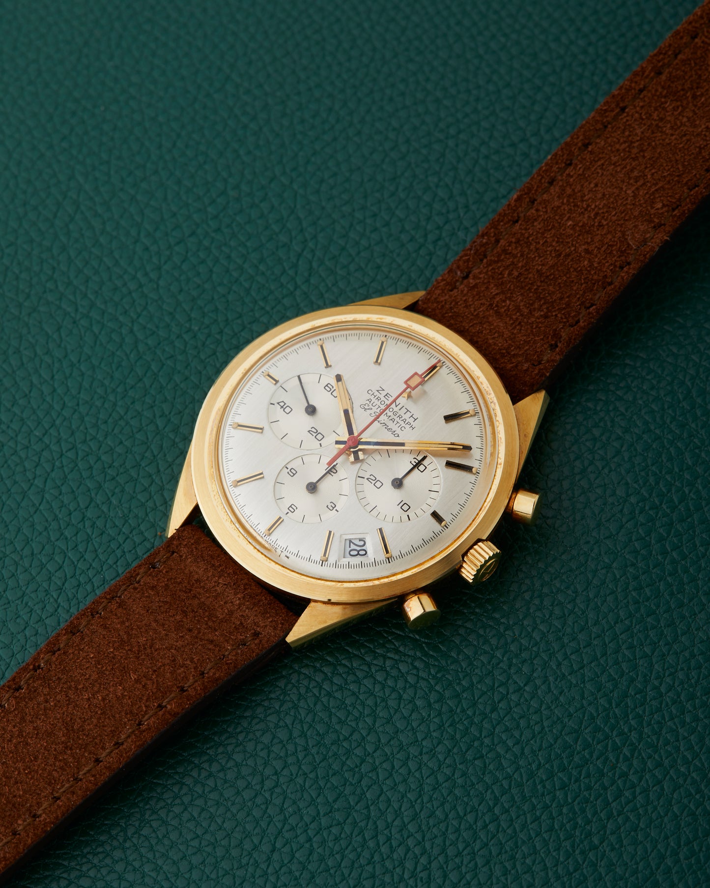 Zenith G583 El Primero 18k Yellow Gold New Old Stock NOS