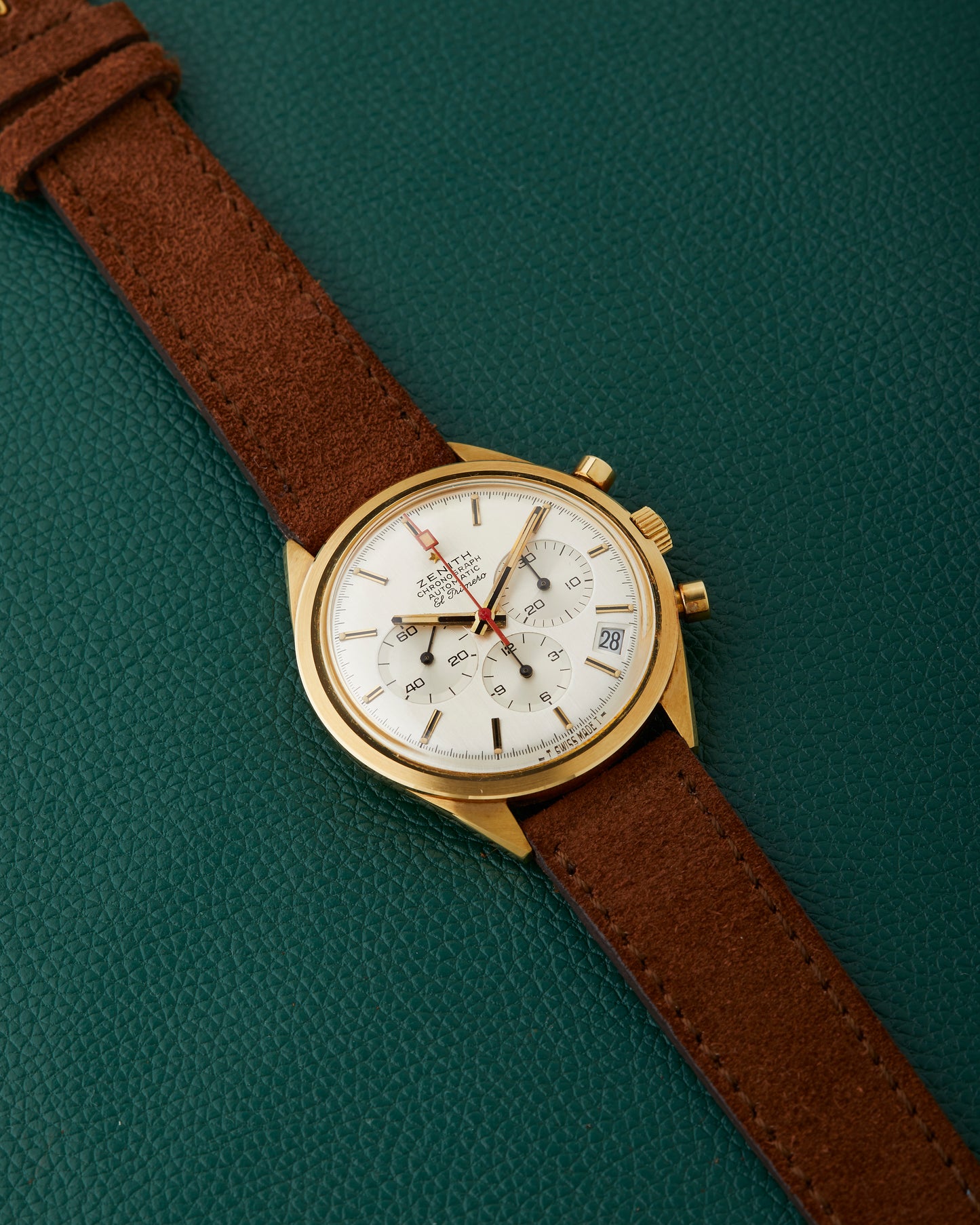 Zenith G583 El Primero 18k Yellow Gold New Old Stock NOS