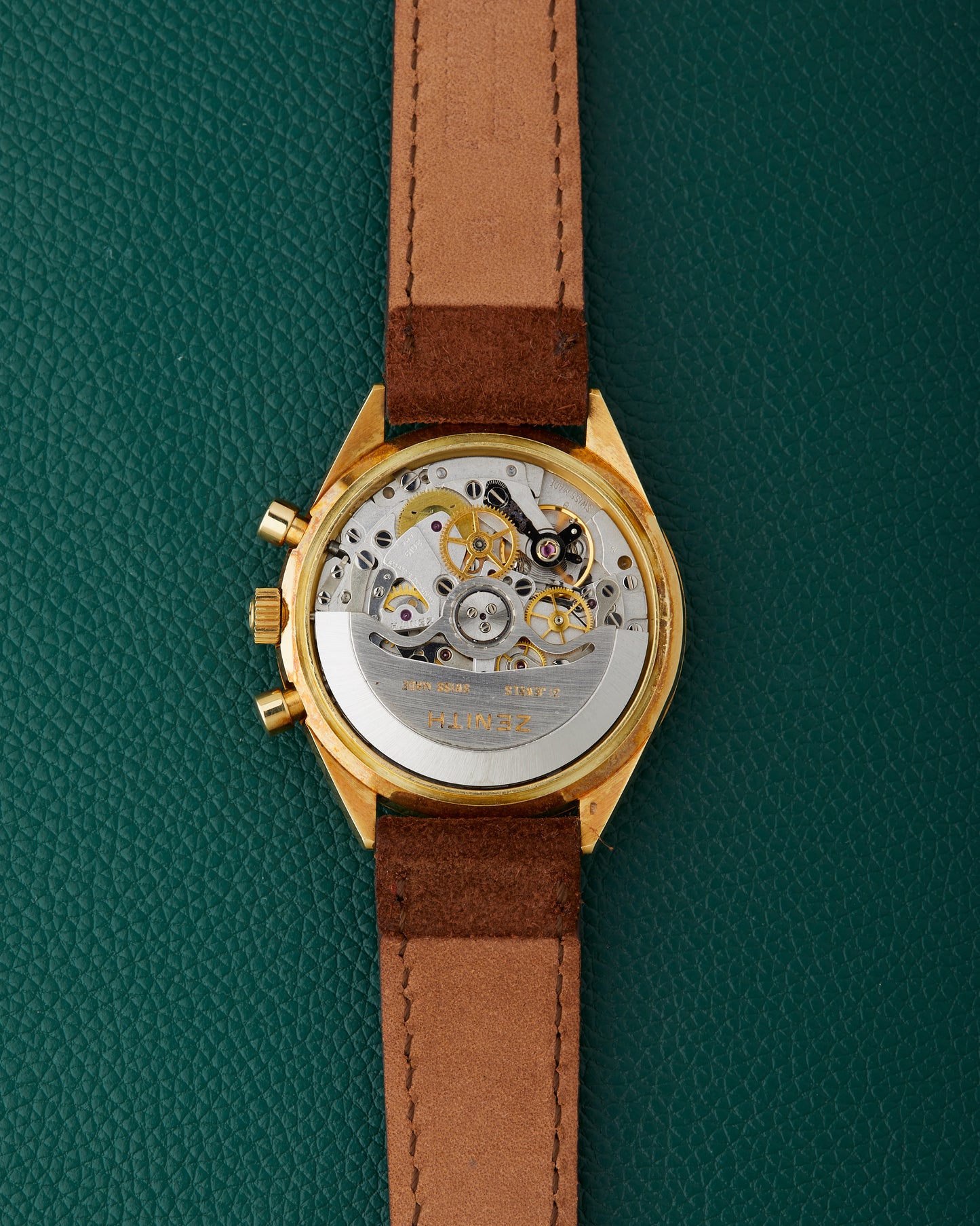 Zenith G583 El Primero 18k Yellow Gold New Old Stock NOS