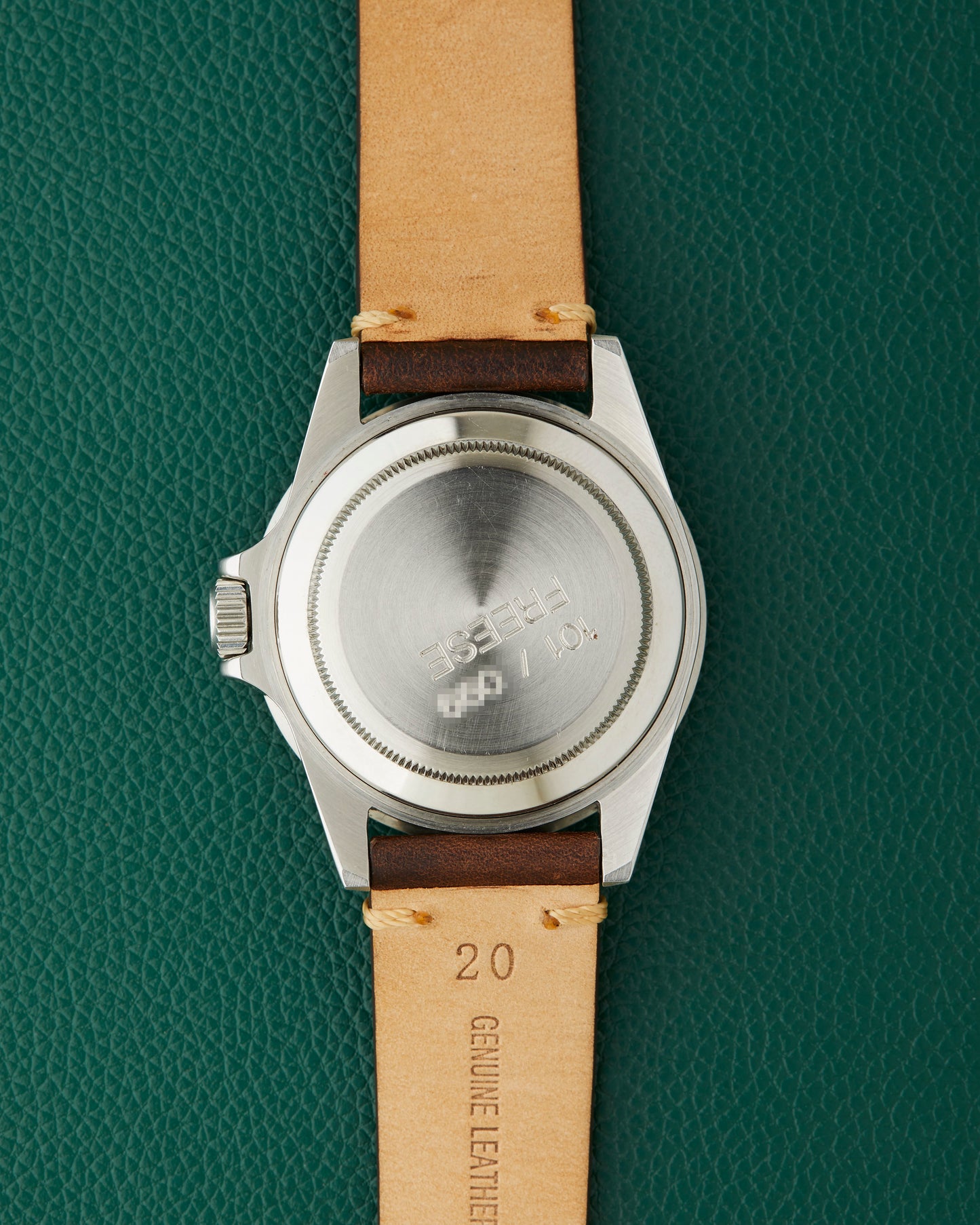 Freese 101 Dark Chocolate Dial Blue Bezel Simon Freese Watch