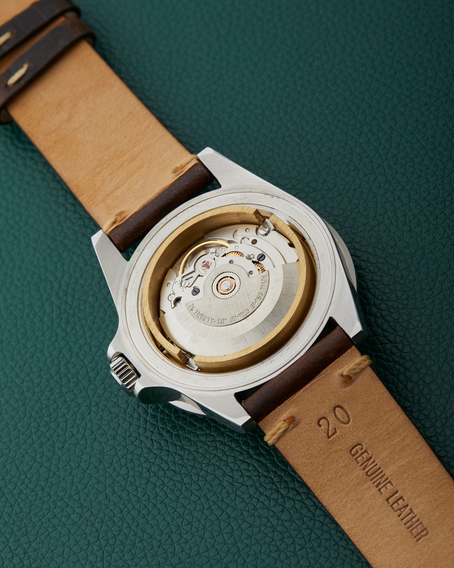 Freese 101 Dark Chocolate Dial Blue Bezel Simon Freese Watch