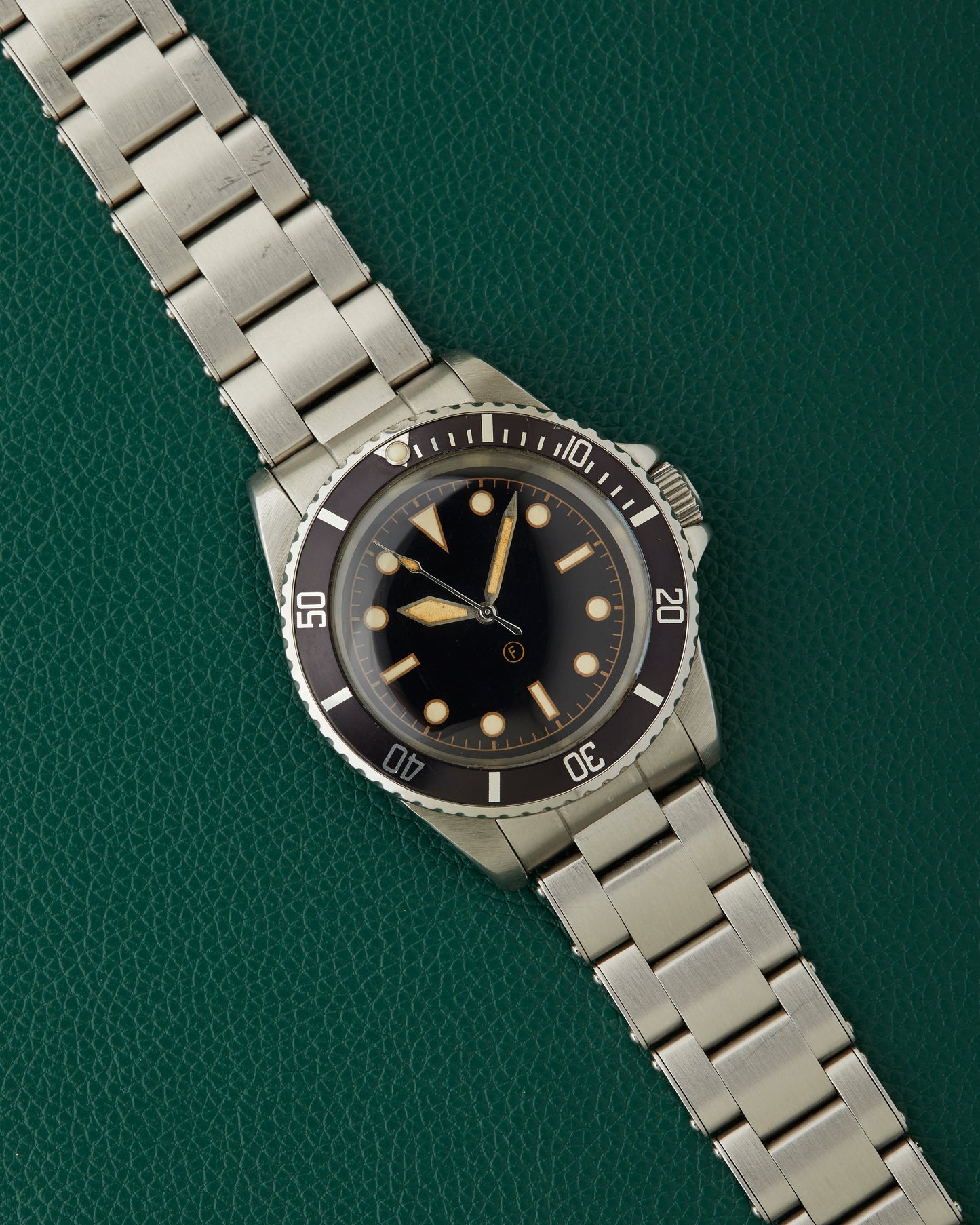 Freese 101 Gloss Black Dial Black Bezel Steel Bracelet Simon Freese Watch