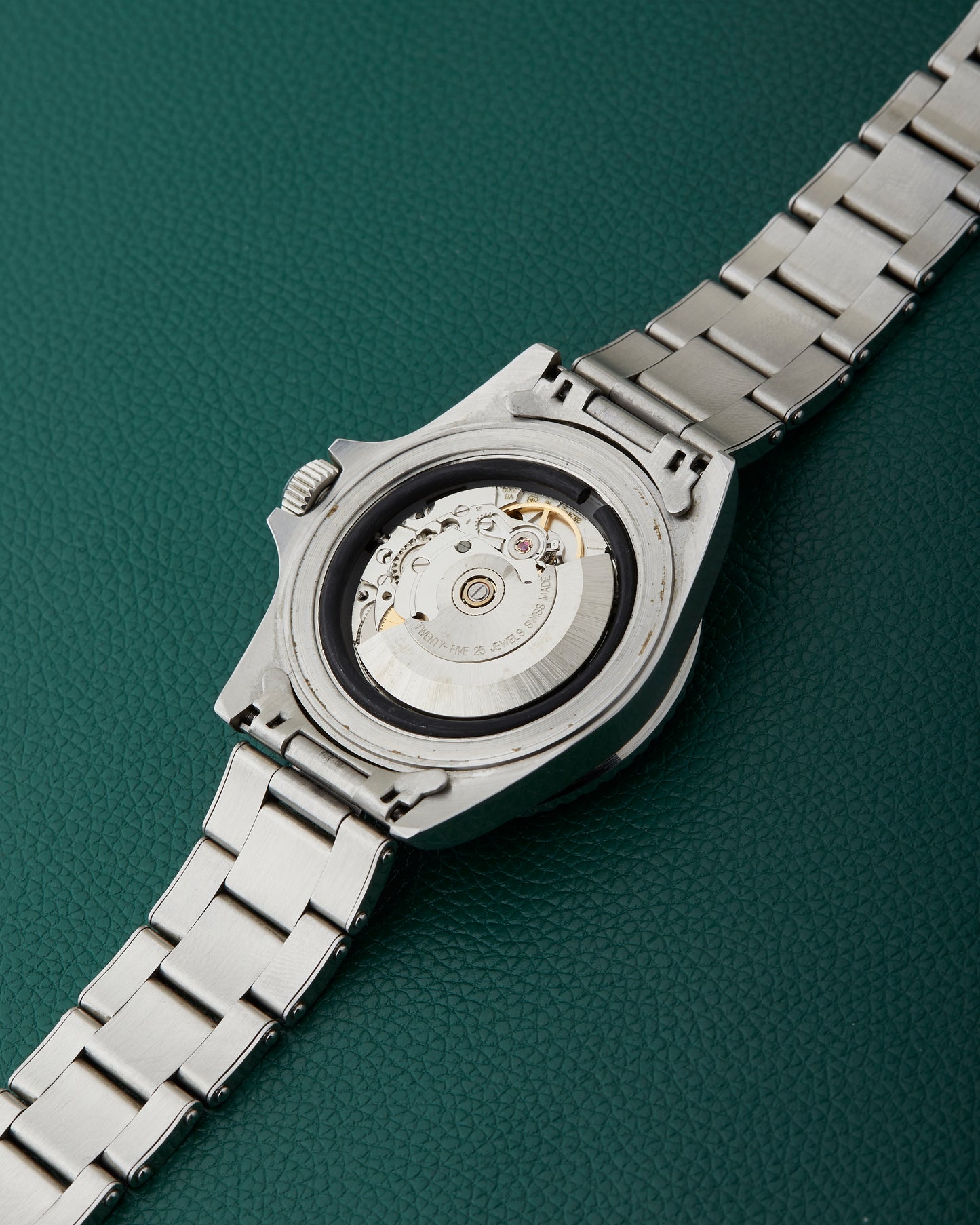 Freese 101 Gloss Black Dial Black Bezel Steel Bracelet Simon Freese Watch
