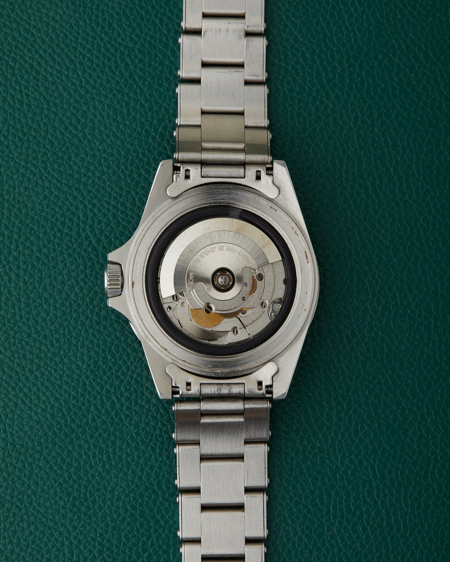 Freese 101 Gloss Black Dial Black Bezel Steel Bracelet Simon Freese Watch