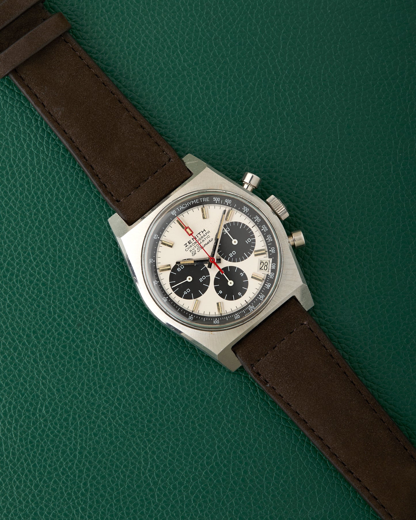 Zenith A384 Vintage Chronograph El Primero Panda Dial