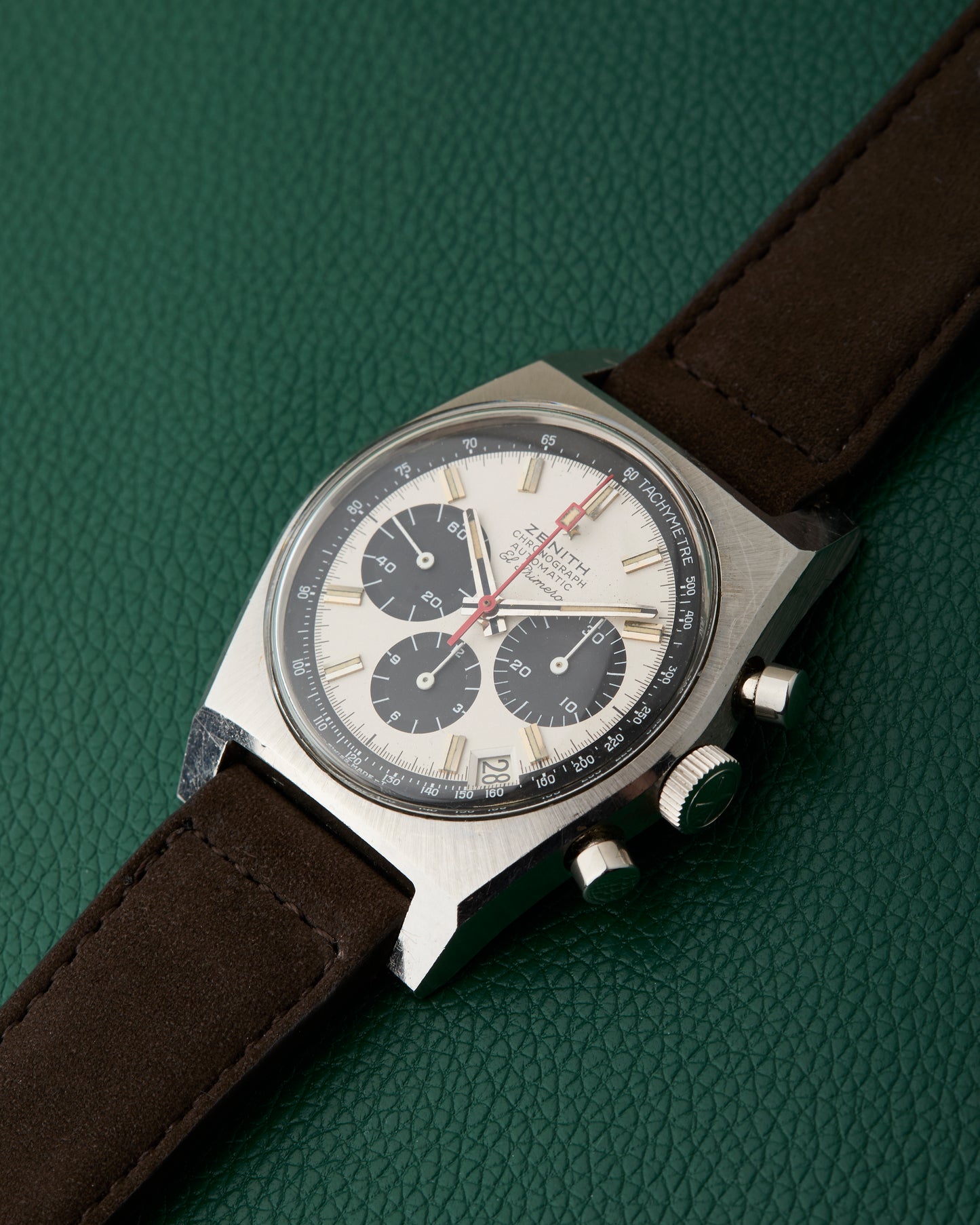 Zenith A384 Vintage Chronograph El Primero Panda Dial