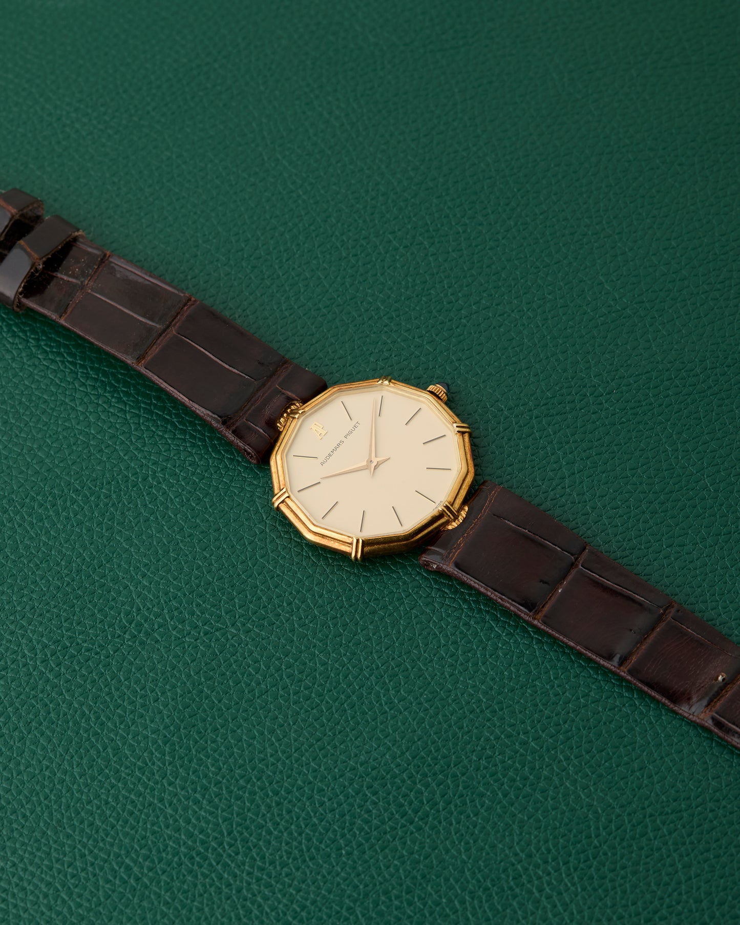 Audemars Piguet 18k Yellow Gold Dodecagon Vintage Bamboo