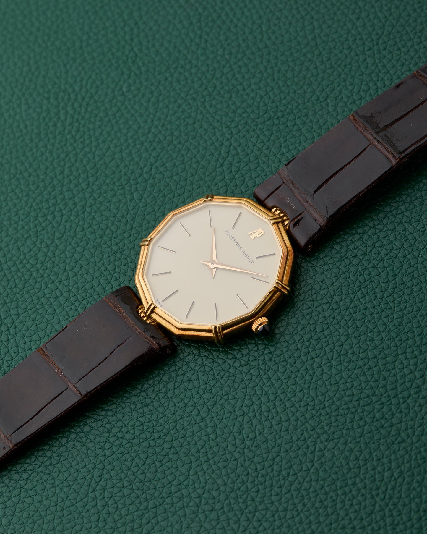 Audemars Piguet 18k Yellow Gold Dodecagon Vintage Bamboo