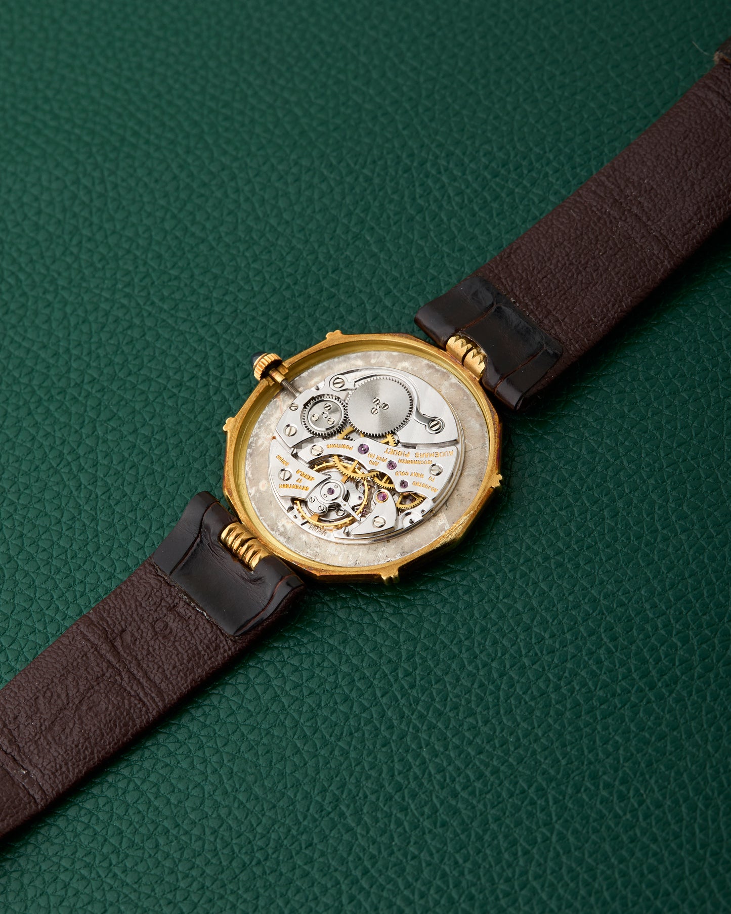 Audemars Piguet 18k Yellow Gold Dodecagon Vintage Bamboo