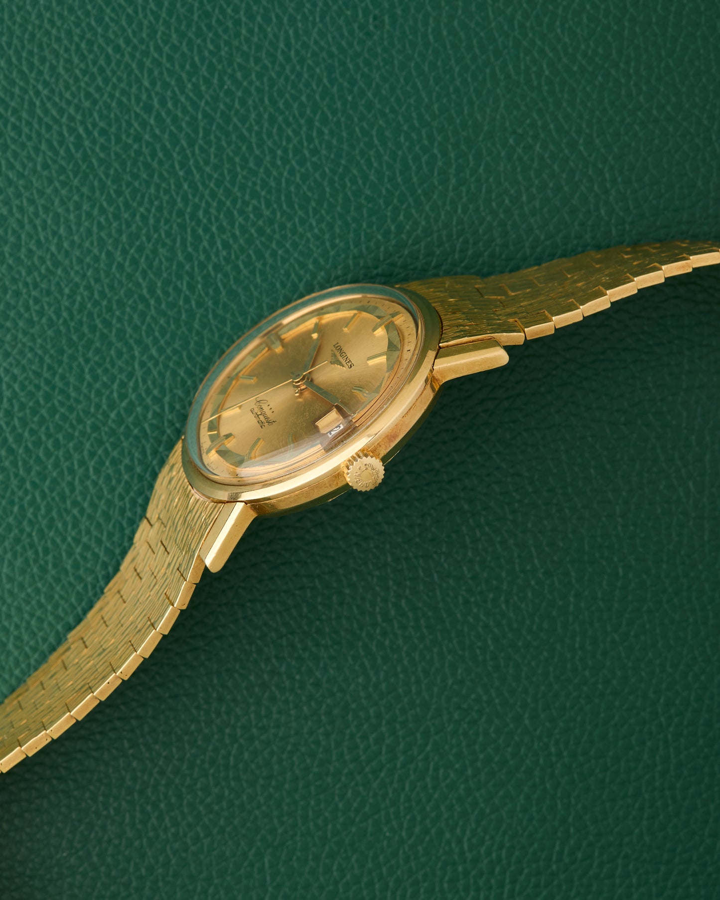 Longines Conquest Ref. 8258 Brick Bracelet 18K Gold