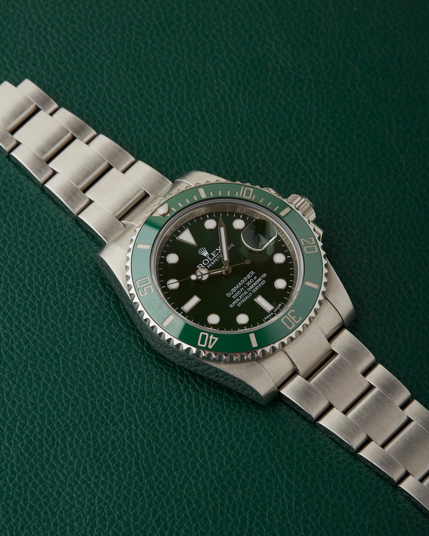 Rolex Submariner 116610LV Hulk Mk2 Full Set Box Papers 2013