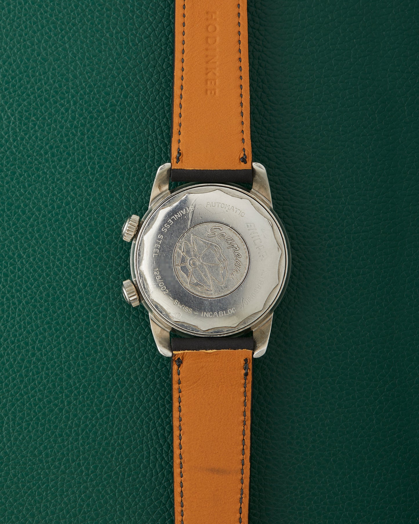 Enicar Sherpa Jet 33 Ref. 126/002 Silver Patina Dial Dual Crowns