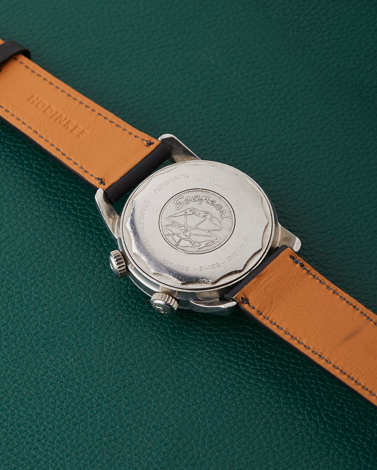 Enicar Sherpa Jet 33 Ref. 126/002 Silver Patina Dial Dual Crowns