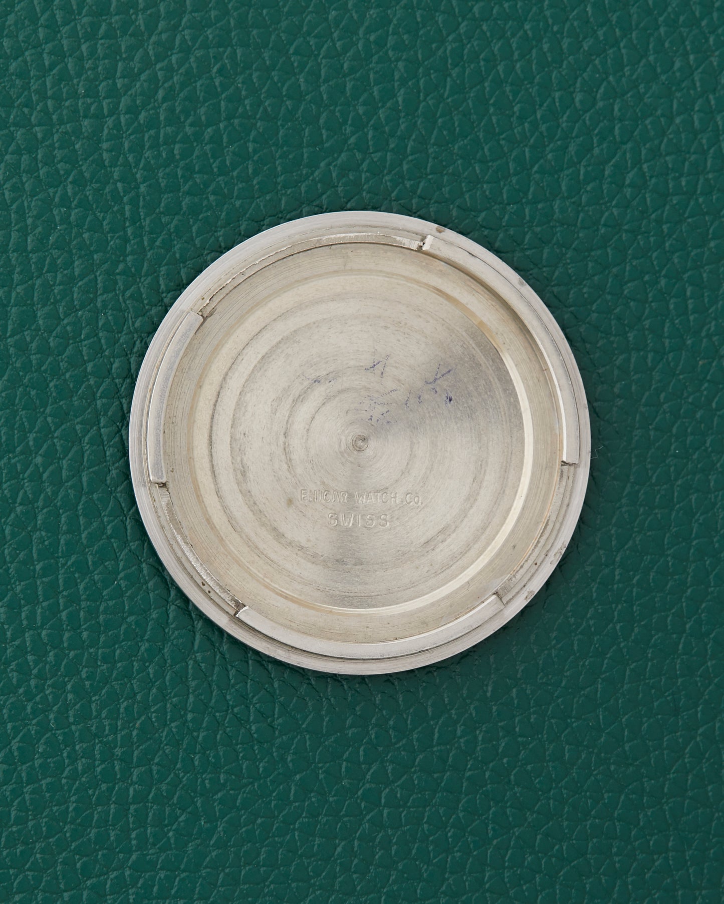 Enicar Sherpa Jet 33 Ref. 126/002 Silver Patina Dial Dual Crowns
