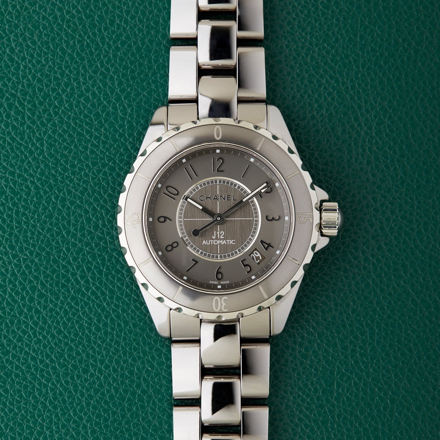 Chanel J12 Automatic H2979 Titanium Ceramic Watch Full Set Serviced