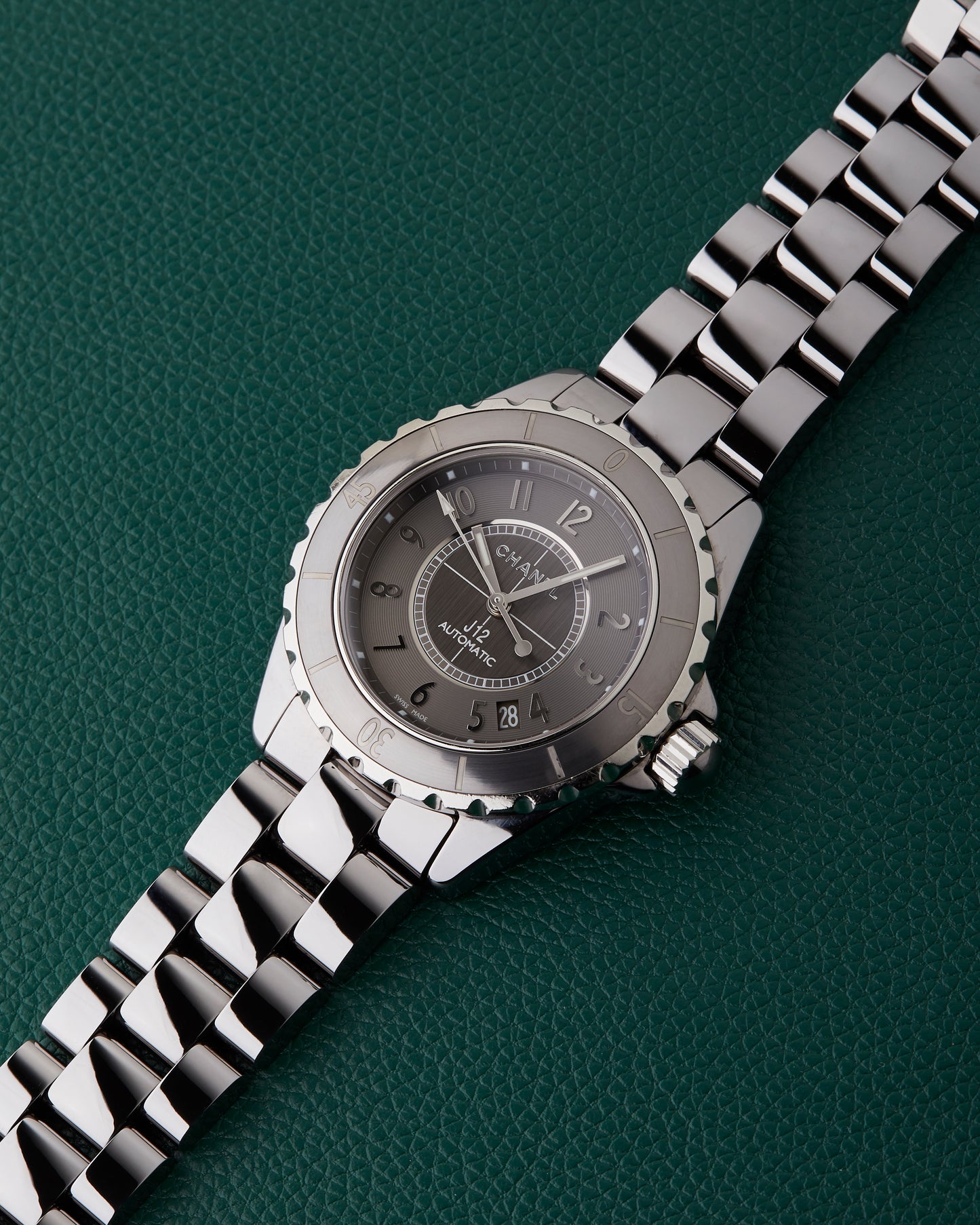 Chanel J12 Automatic H2979 Titanium Ceramic Watch Full Set Serviced
