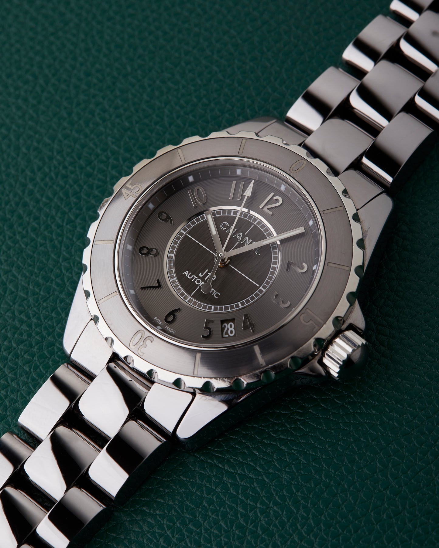 Chanel J12 Automatic H2979 Titanium Ceramic Watch Full Set Serviced
